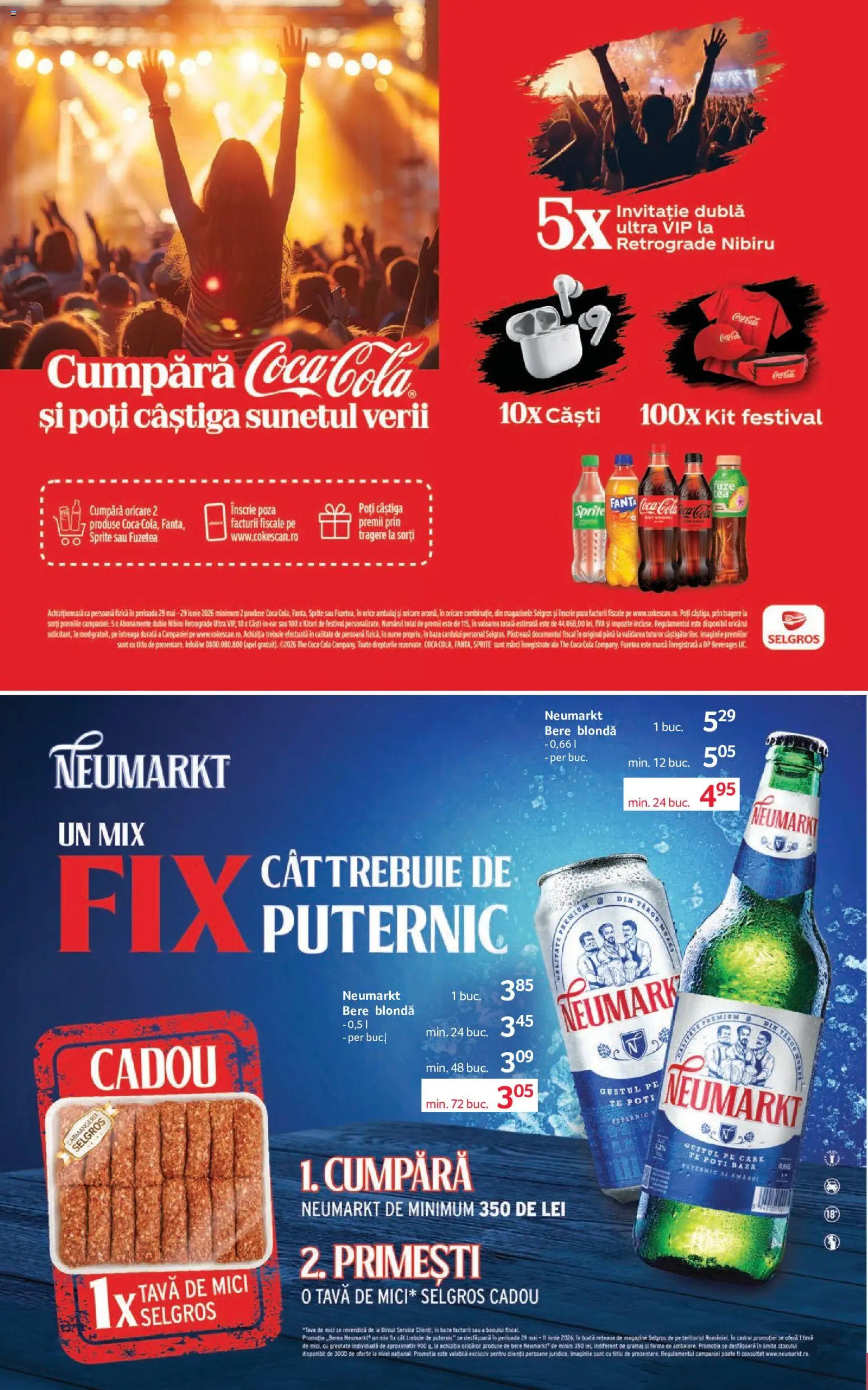 Noul catalog Selgros – valabil de la 29.05.2026 | Pagină: 16 | Produse: Căști, Mici, Amerikan servis, Bere