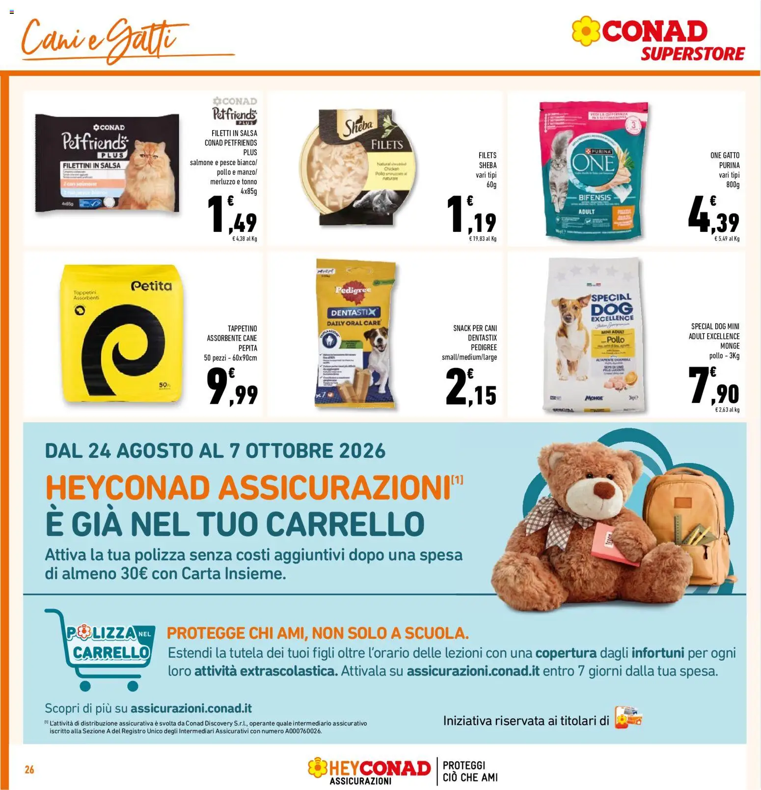 Volantino Conad del 26/08/2026 | Pagina: 26