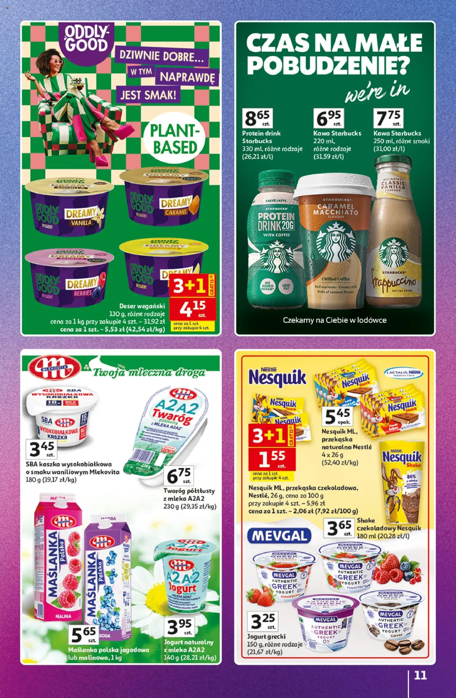 Auchan gazetka - Znane Marki Hipermarket od 11.06.2026 | Strona: 11 | Produkty: Malina, Maślanka, Jogurt naturalny, Kawa