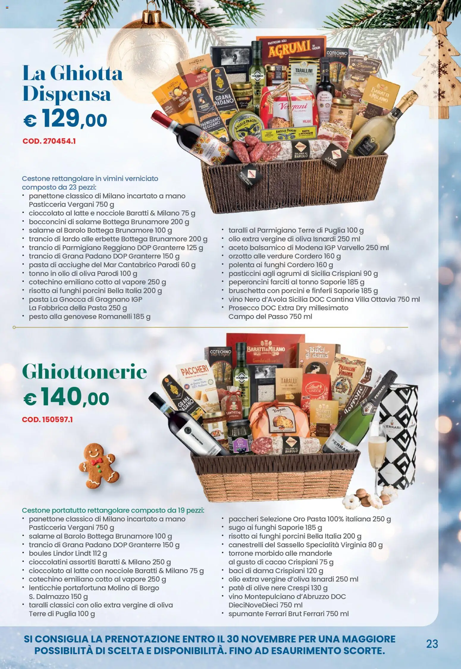 Volantino Conad del 26/10/2026 | Pagina: 23 | Prodotti: Lindt, Funghi, Pesto, Cioccolatini