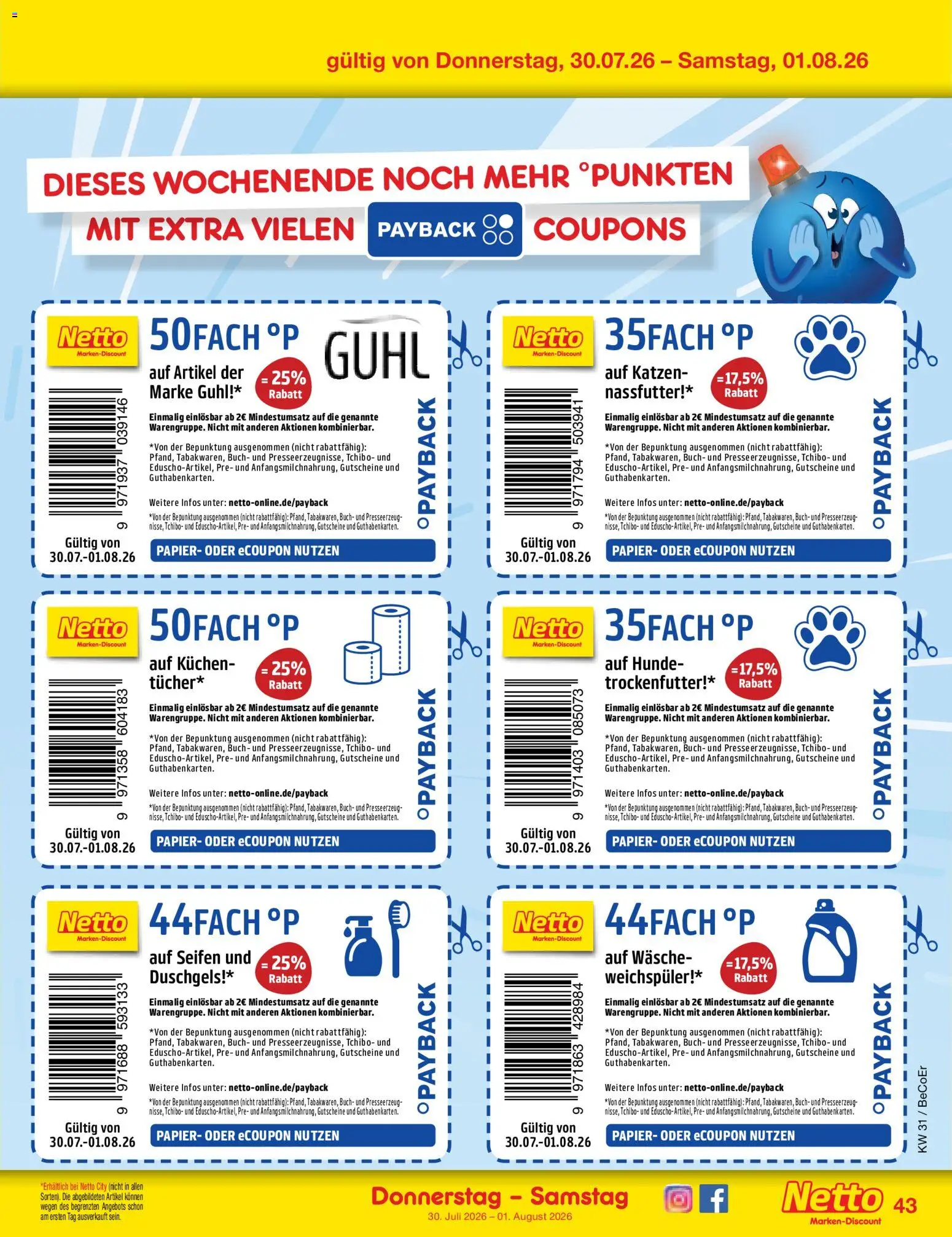 Netto Marken-Discount Prospekt – gültig ab 27.07.2026 | Seite: 62 | Produkte: Weichspüler, Kuchen