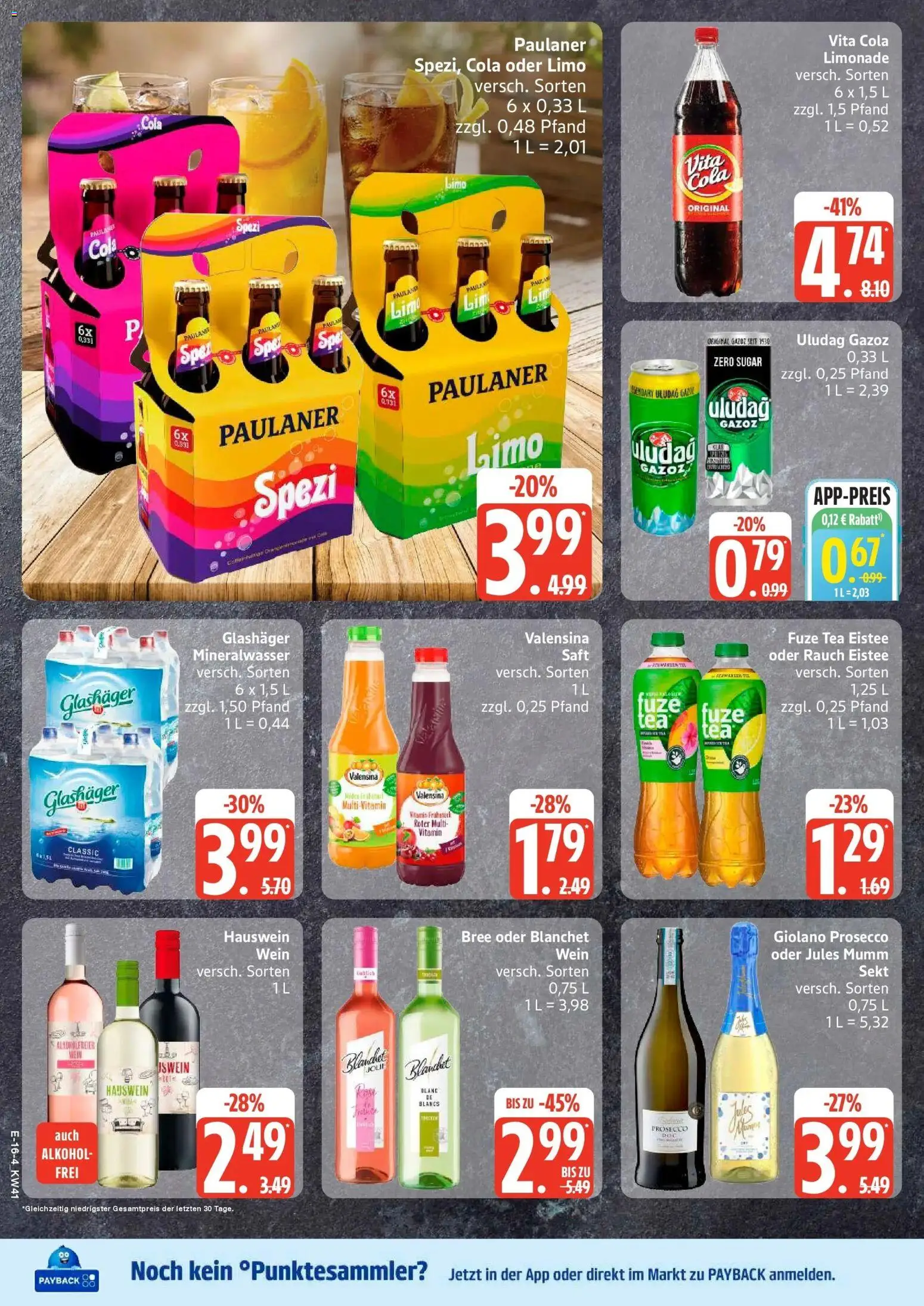 Edeka Prospekt Dobbertin (ab 05.10.2026) » Angebote Online | Seite: 20 | Produkte: Fuze tea, Bree, Jules mumm, Prosecco