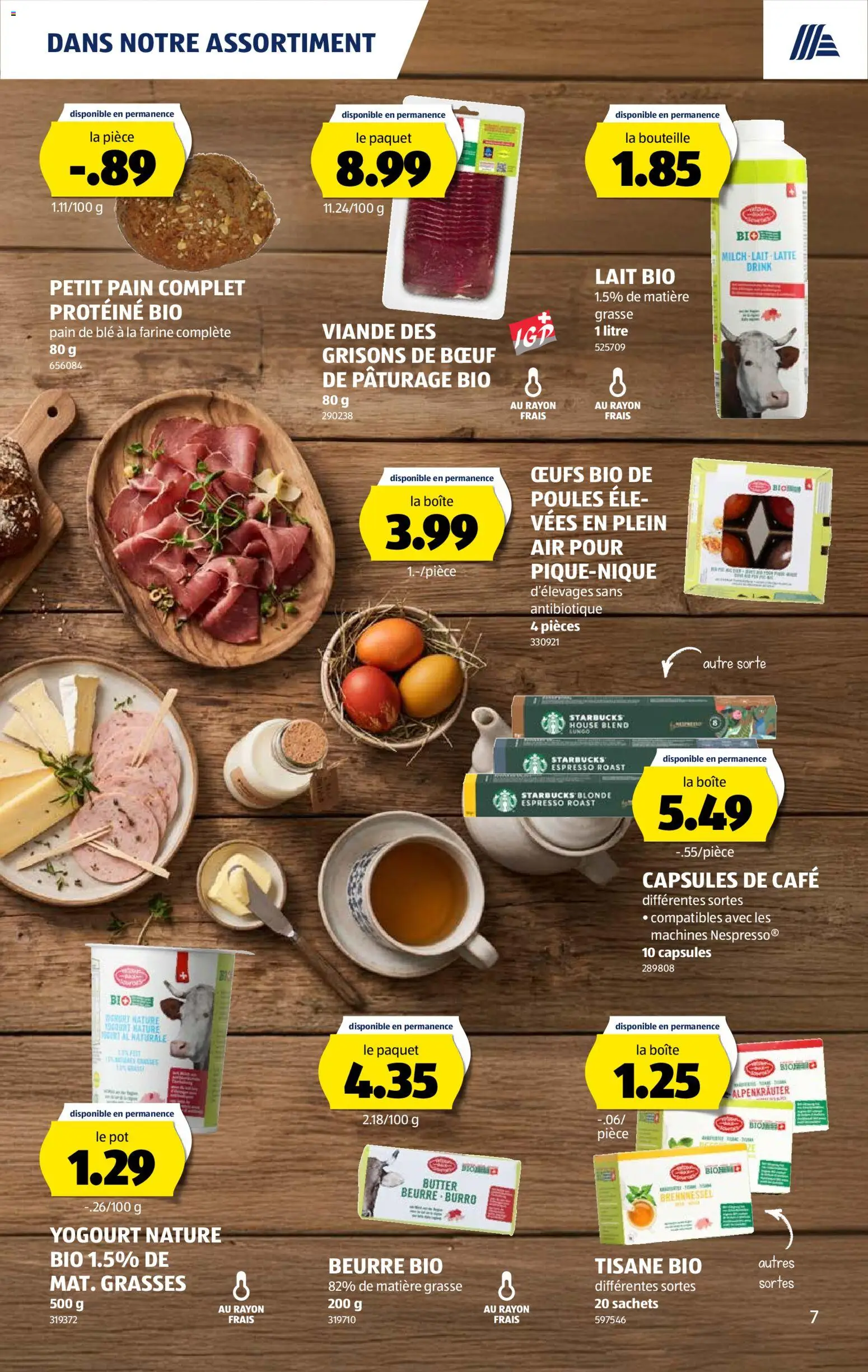 Aldi aktionen FR – gültig ab 16.07.2026 | Seite: 7 | Produkte: Milch, Butter