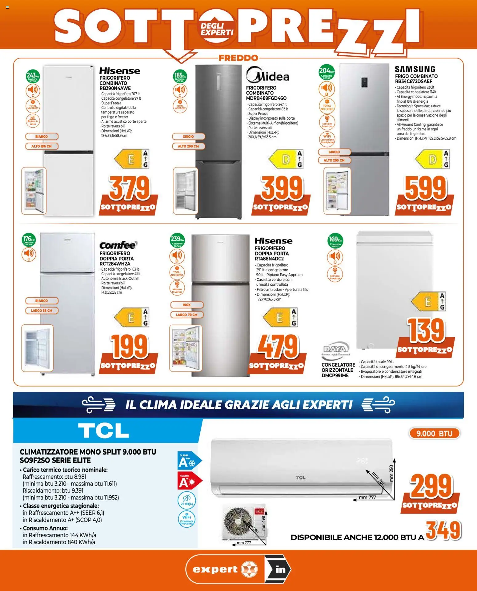 Volantino Ipercoop del 07.05.2026 | Pagina: 7 | Prodotti: Ripiano, Climatizzatore, Congelatore, Samsung