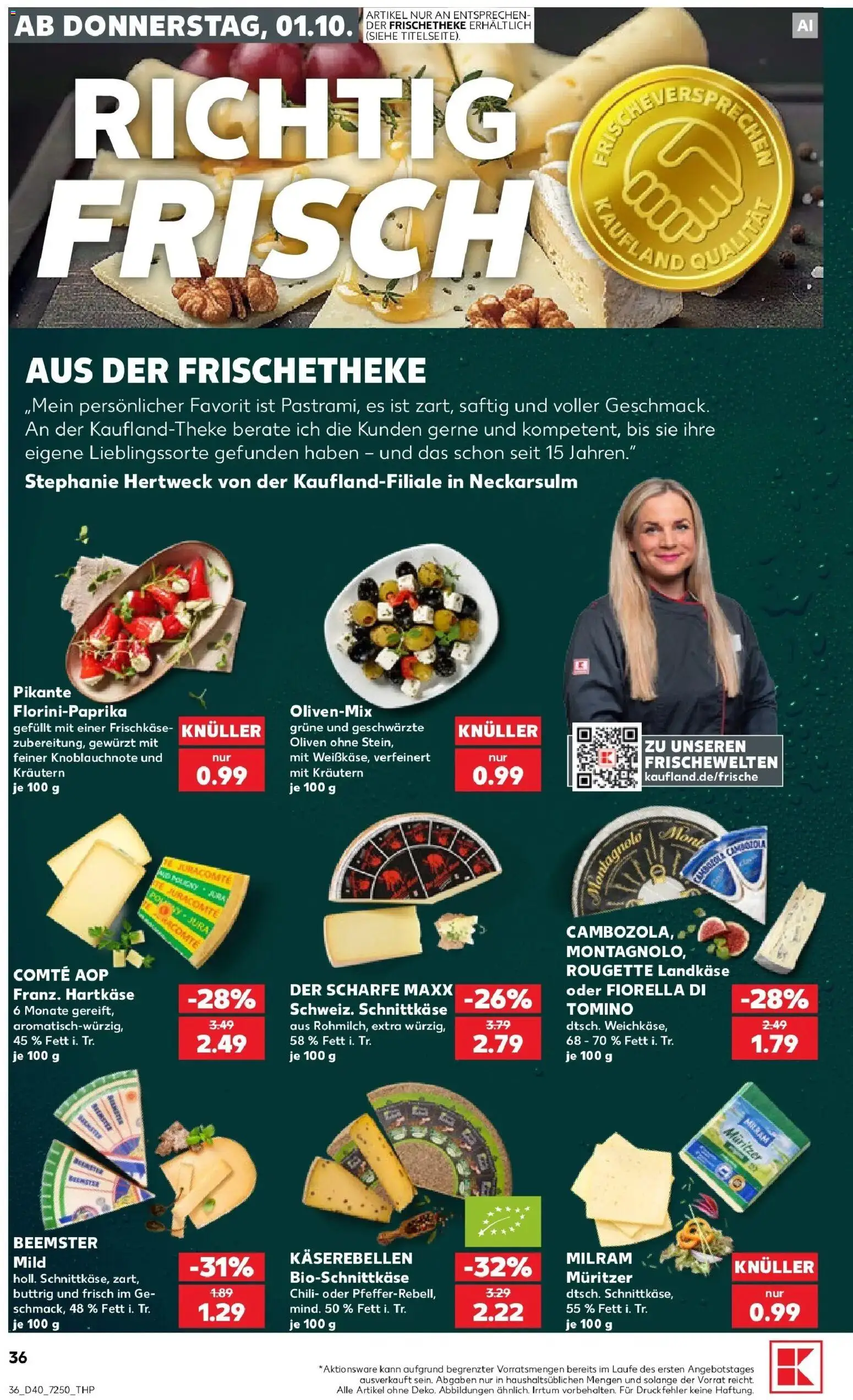 Prospekt Kaufland ab 28.09.2026 » Angebote Online zum Blättern | Seite: 46 | Produkte: Jura, Milram, Chili, Frischkase