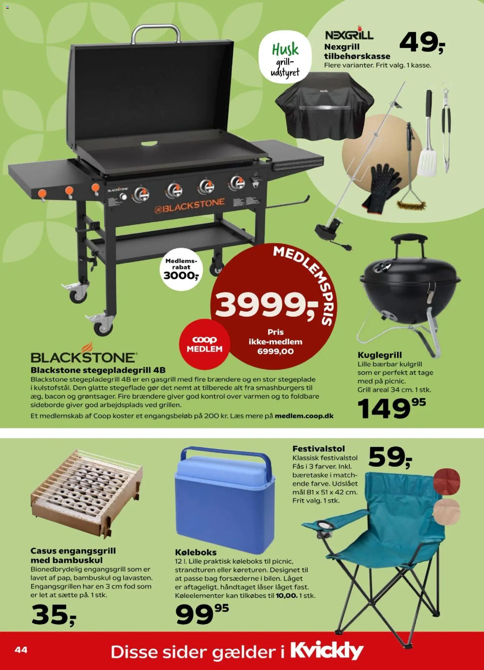 Kvickly tilbudsavis – gyldig fra 29.05.2026 | Side: 47 | Produkter: Bacon, Søm, Grill