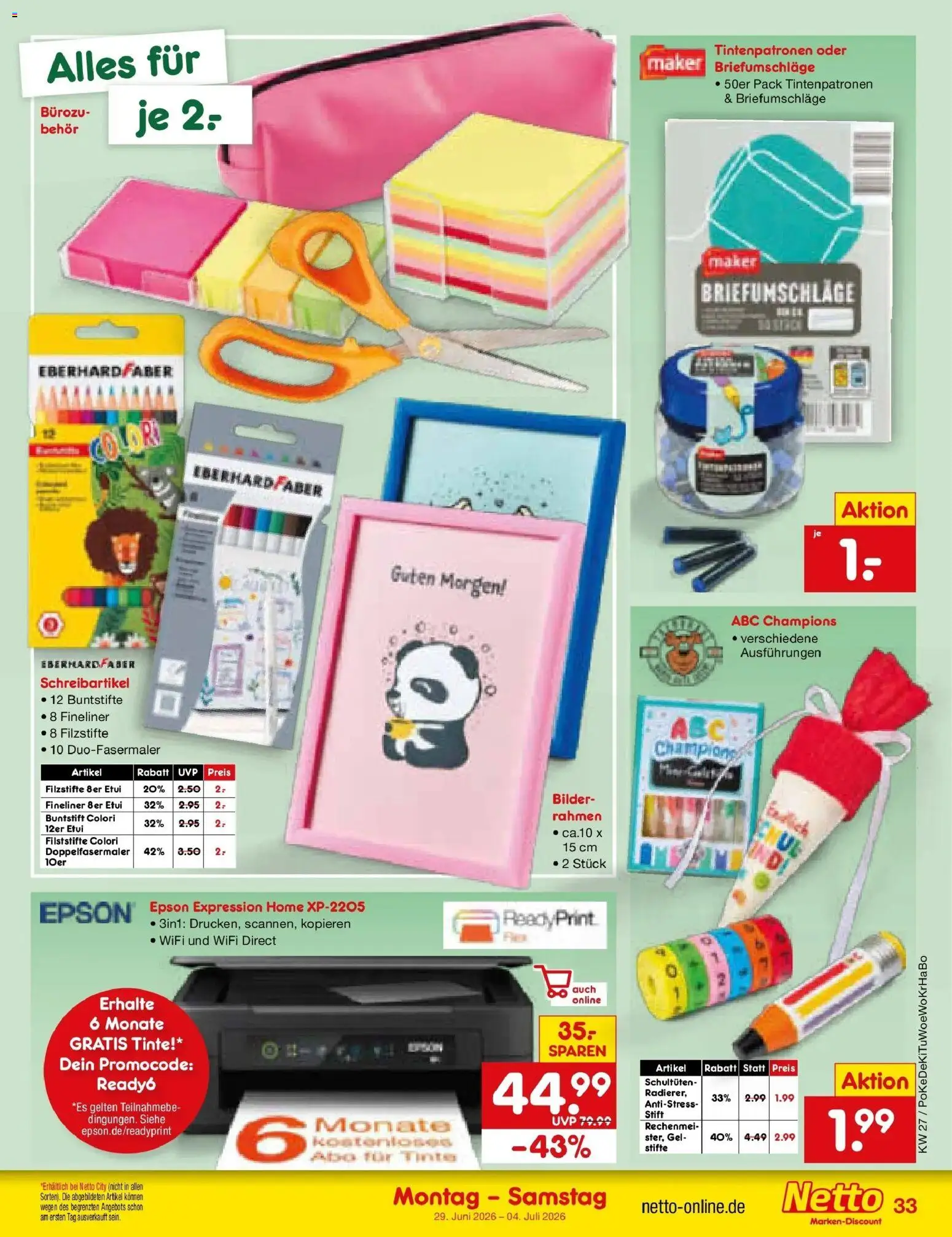 Netto Marken-Discount Prospekt Mistelbach – gültig ab 28.06.2026 | Seite: 49 | Produkte: Epson, Bilder