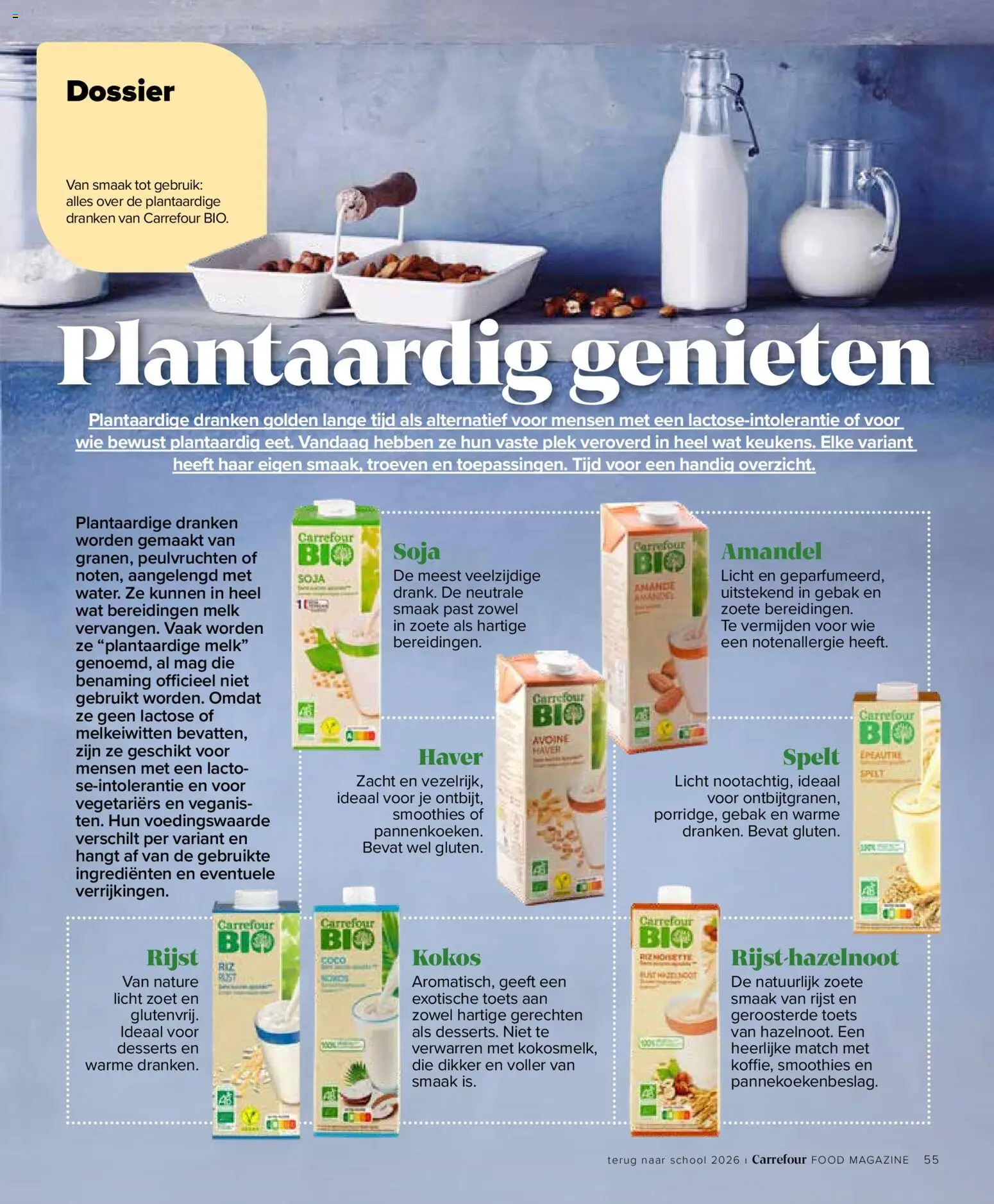 {H1} | Pagina: 55 | Producten: Haver, Plantaardige dranken, Gebak, Dranken