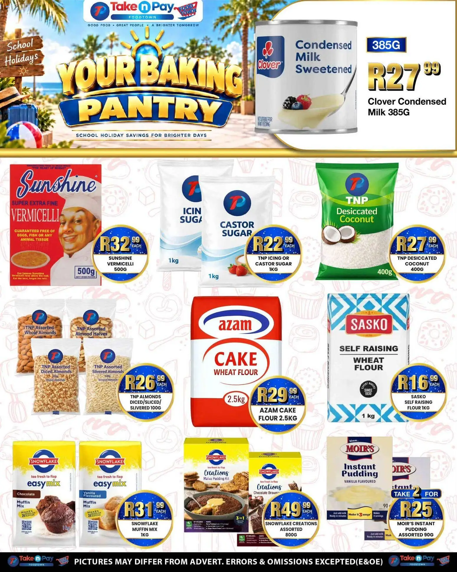 New Take n Pay catalogue – valid from 28/09/2026 | Page: 12 | Products: Vanilla, Almonds, Chocolate, Fish