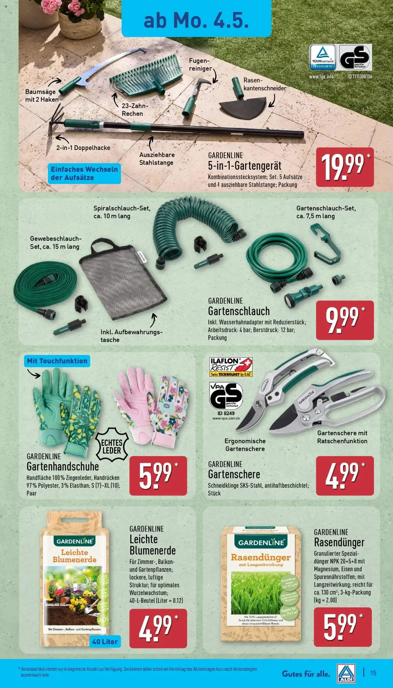Aldi Wochenangebote – gültig ab 04.05.2026 | Seite: 16 | Produkte: Tasche, Blumenerde