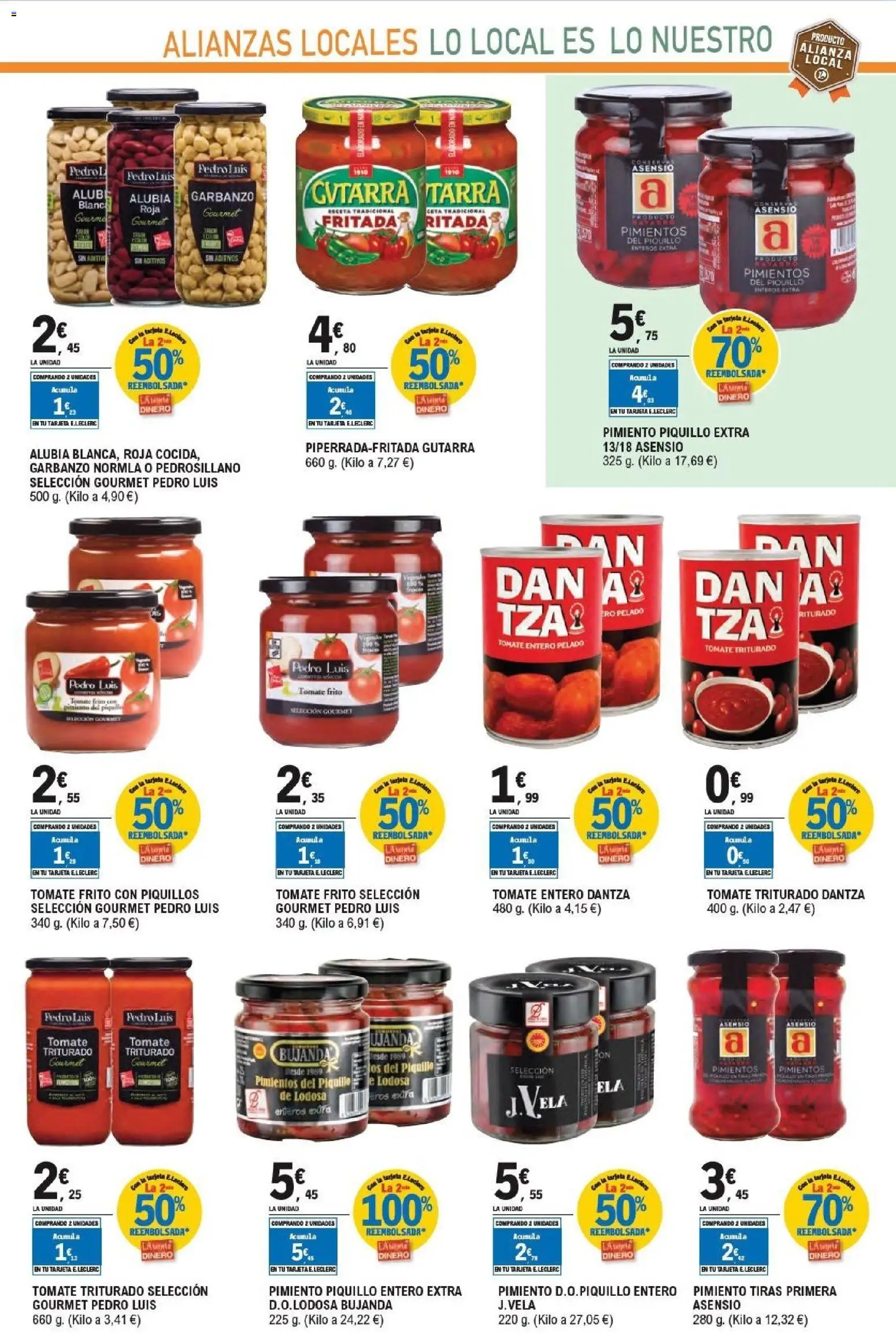 E.Leclerc - Alianza Locales │ válido desde el 21/10/2026 | Página: 3 | Productos: Tomate, Pimiento, Tomate triturado