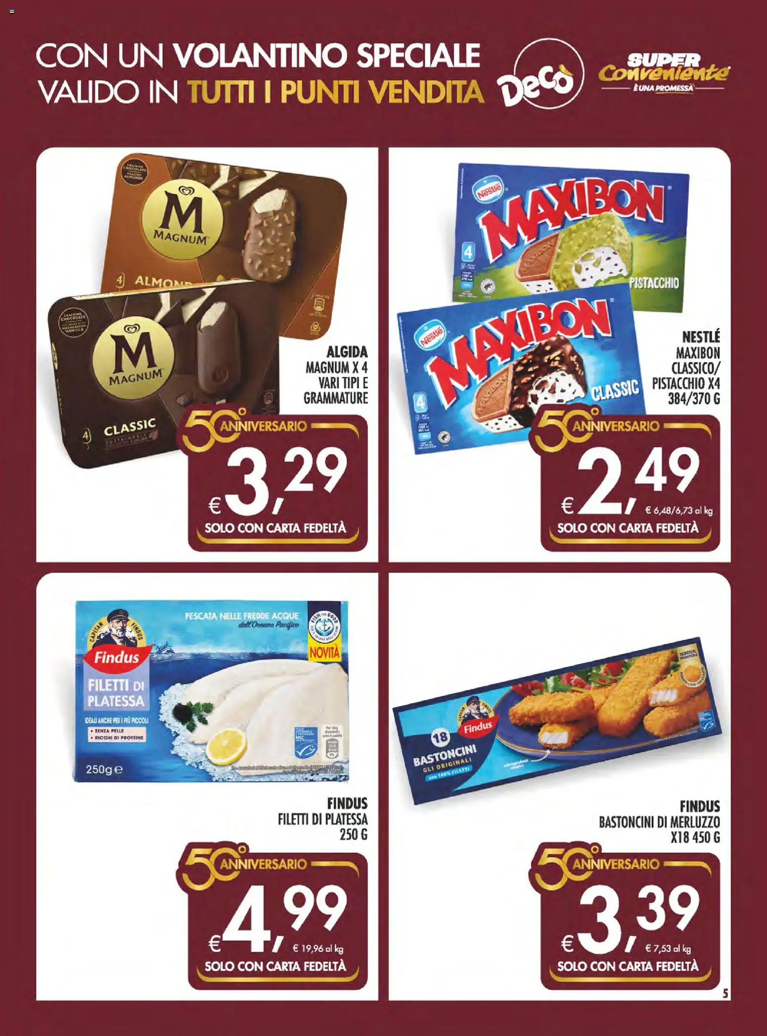 Volantino SuperConveniente del 28.05.2026 | Pagina: 5 | Prodotti: Merluzzo
