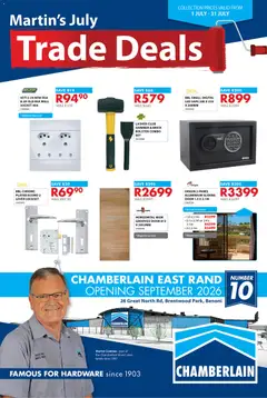 Chamberlain specials catalogue – valid from 01/07/2026