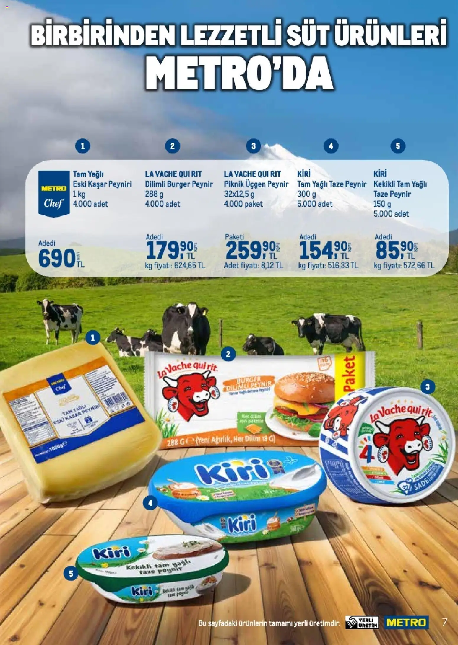 Metro - Q4 Tedarikçi Flyer - 23 Eylül 2026 tarihinden itibaren geçerlidir | Sayfa: 7 | Ürünler: Süt, Peynir