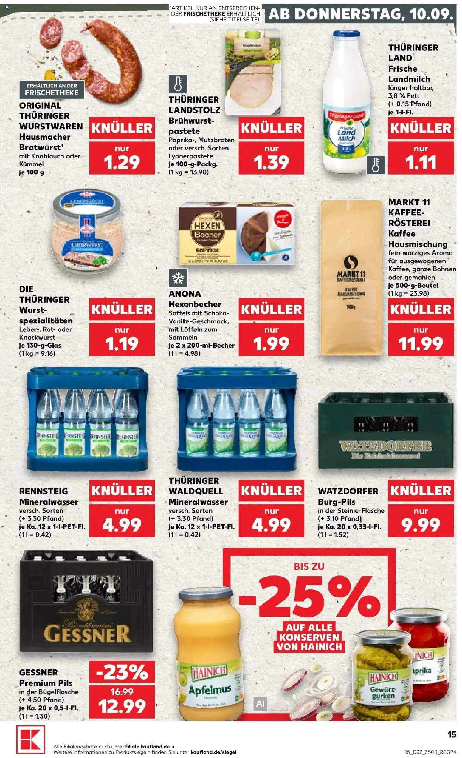 Prospekt Kaufland ab 07.09.2026 » Angebote Online zum Blättern | Seite: 24 | Produkte: Milch, Kaffee, Spezialitäten, Apfelmus