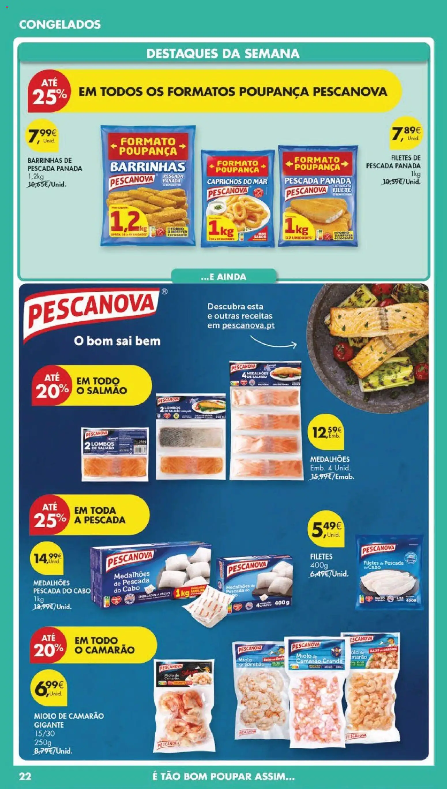 Pingo Doce folheto │ válido de 21.04.2026 | Página: 24 | Produtos: Cabo, Pescada, Camarão, Salmão