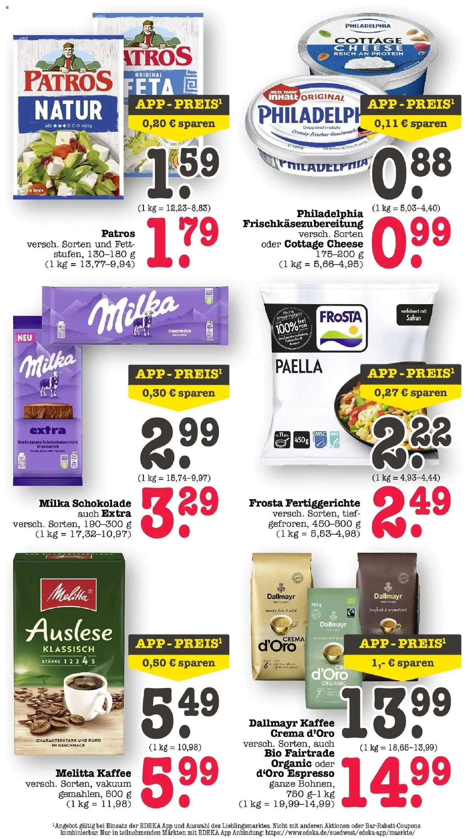 Edeka prospekt Bühlertal	 – gültig ab 10.05.2026 | Seite: 3 | Produkte: Melitta kaffee, Philadelphia, Patros, Frosta