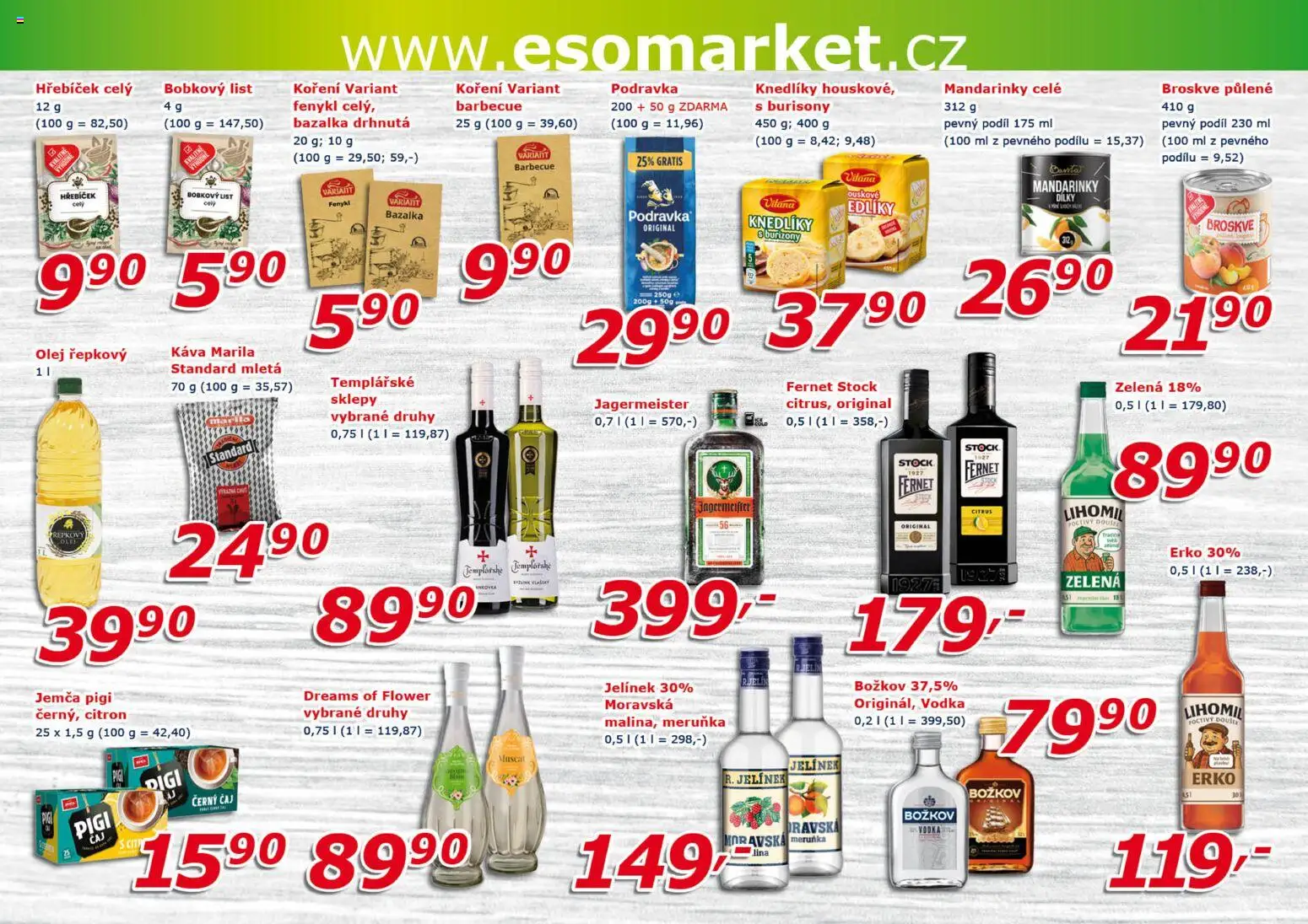 Eso market leták od 28.10.2026 | Strana: 6 | Produkty: Čaj, Koření, Vana, Jelínek
