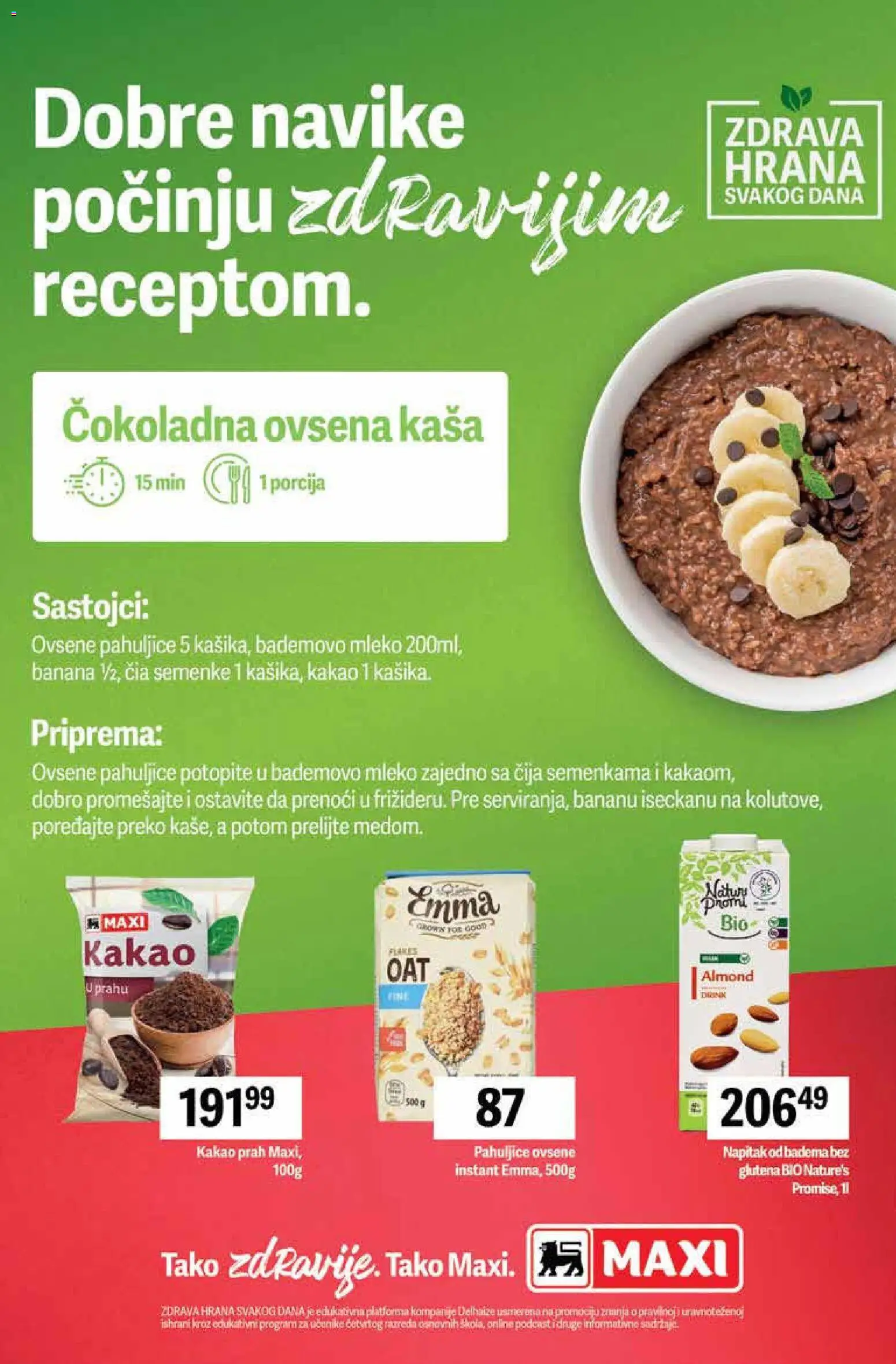 Maxi katalog - važi od 26.03.2026 | Strana: 13 | Proizvode: Čia semenke, Pahuljice, Ovsena kaša, Ovsene pahuljice