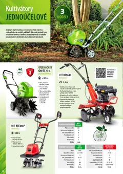 Náhled letáku Mountfield katalog od 02.04.2026 | Strana: 38 | Produkty: Elektrický kultivátor, Rotavátor, Modely, Baterie