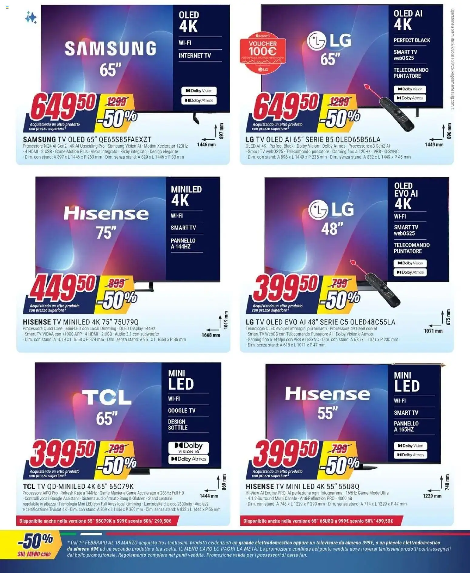 Volantino Trony del 04.03.2026 | Pagina: 16 | Prodotti: Telecomando, smart TV, TV, Samsung