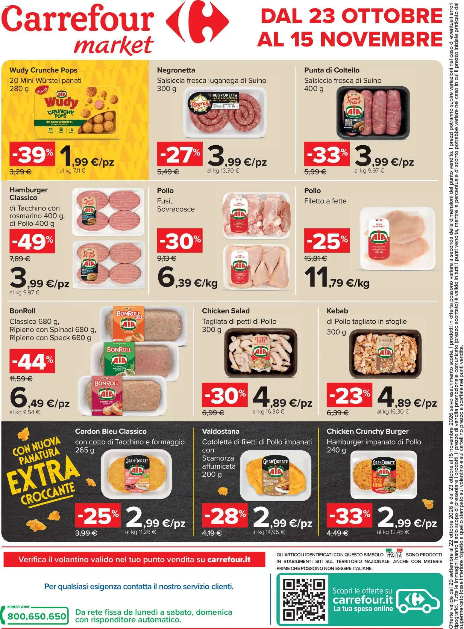 Volantino Carrefour del 29/09/2026 | Pagina: 2 | Prodotti: Rosmarino, Filetto, Suino, Hamburger