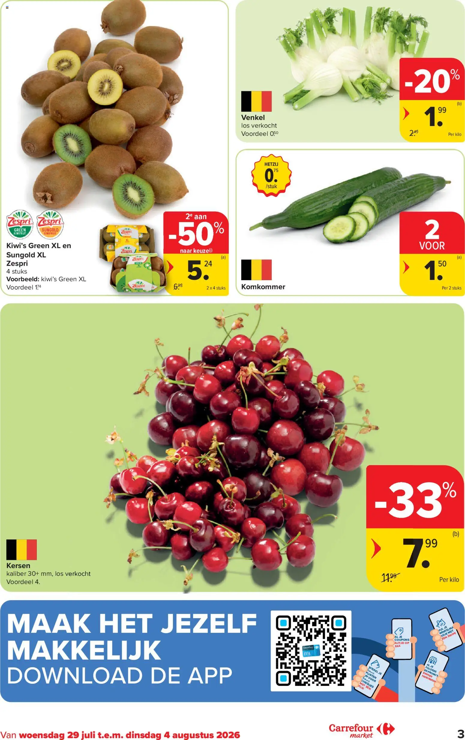 {H1} | Pagina: 3 | Producten: Kiwi, Kiwi's, Kersen, Folders