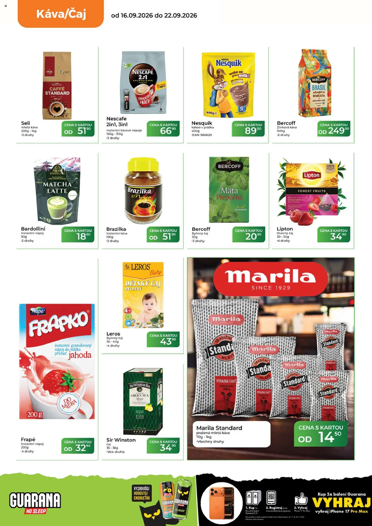Tamda Foods leták od 16.09.2026 | Strana: 22 | Produkty: Káva, Nápoje, Nesquik, Nescafé