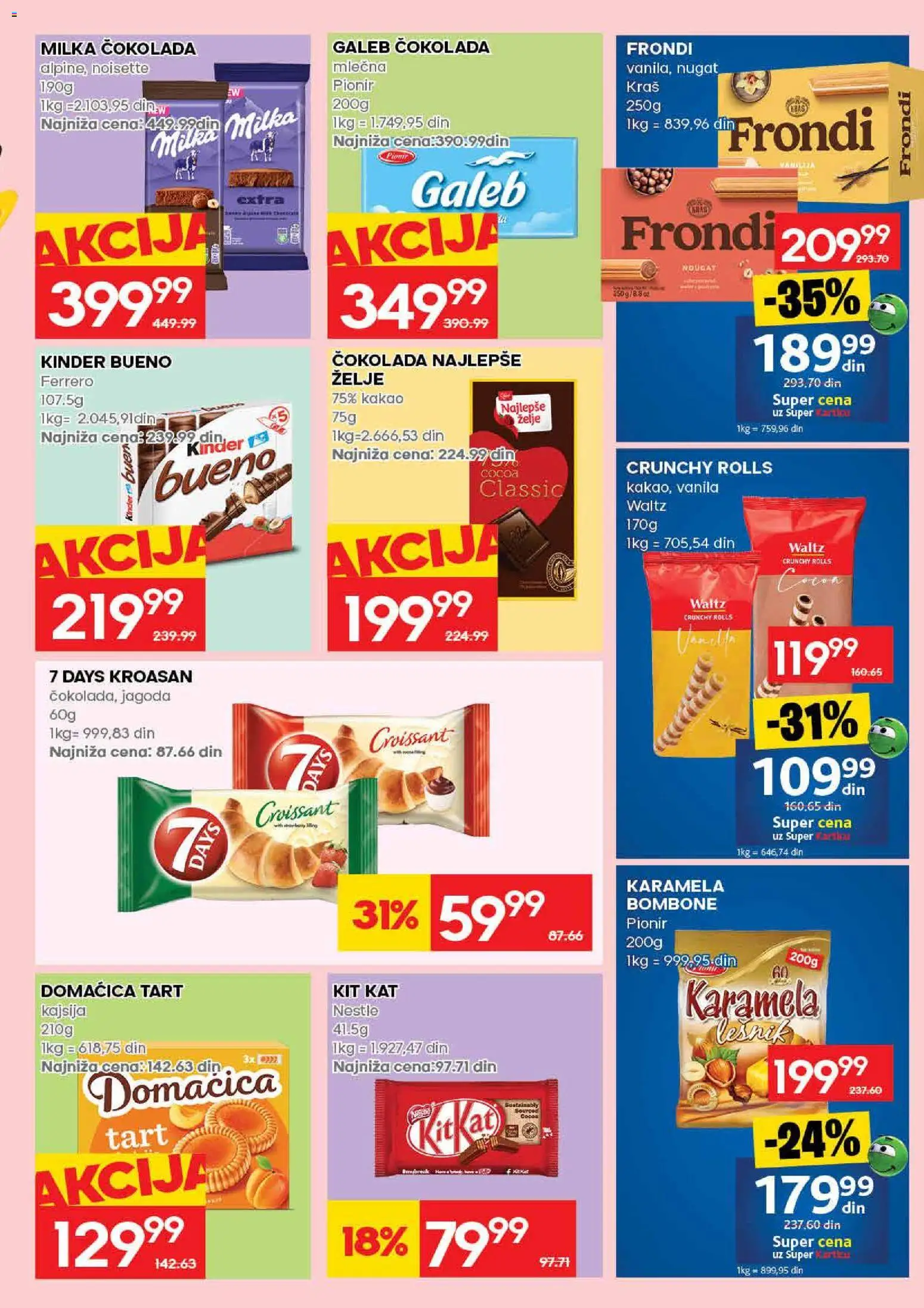 Roda katalog - važi od 30.07.2026 | Strana: 23 | Proizvode: Bombone, Vanila, Domaćica, Čokolada