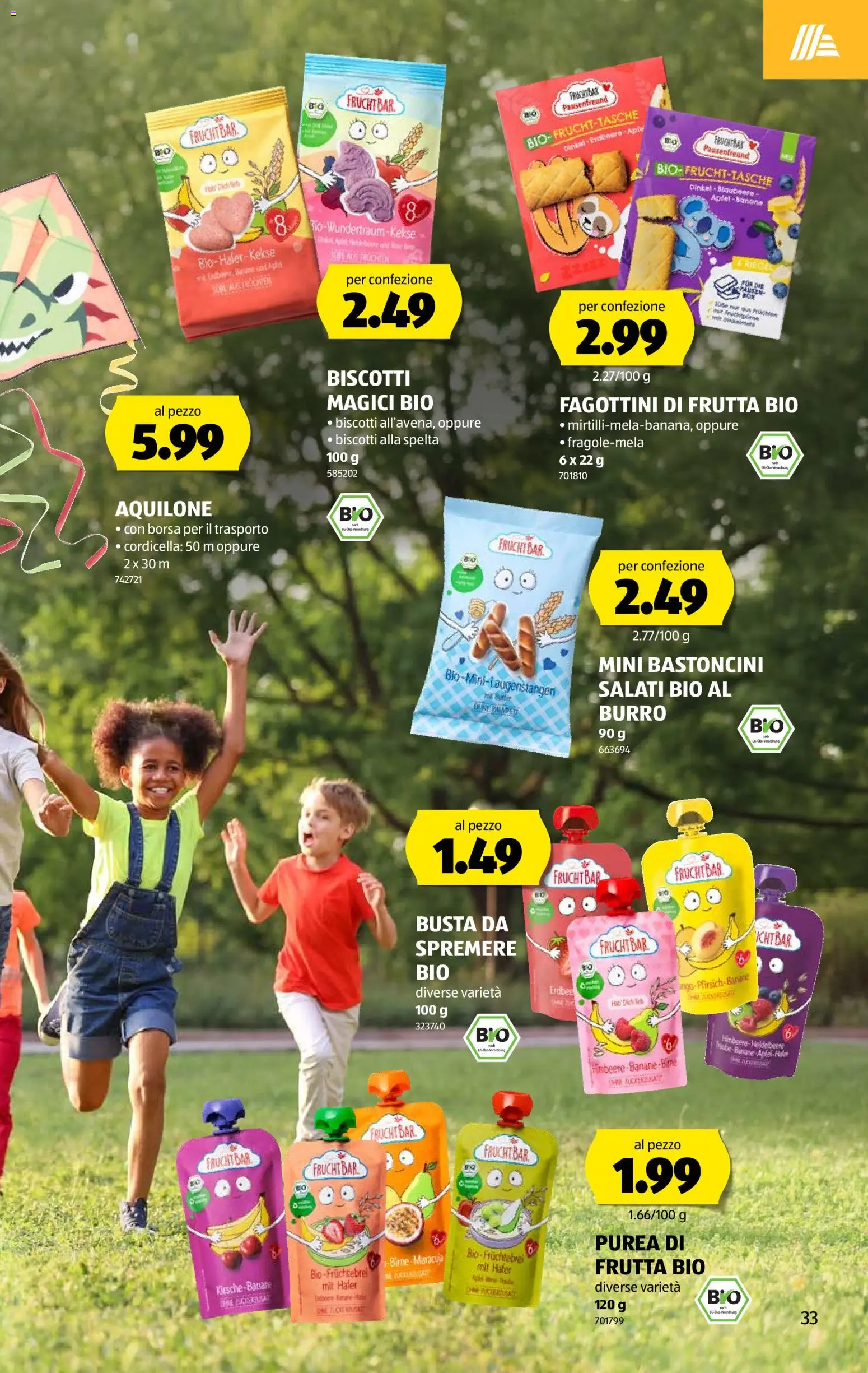 Aldi aktionen IT – gültig ab 03.09.2026 | Seite: 33 | Produkte: Snacks, Äpfel, Himbeere, Kekse