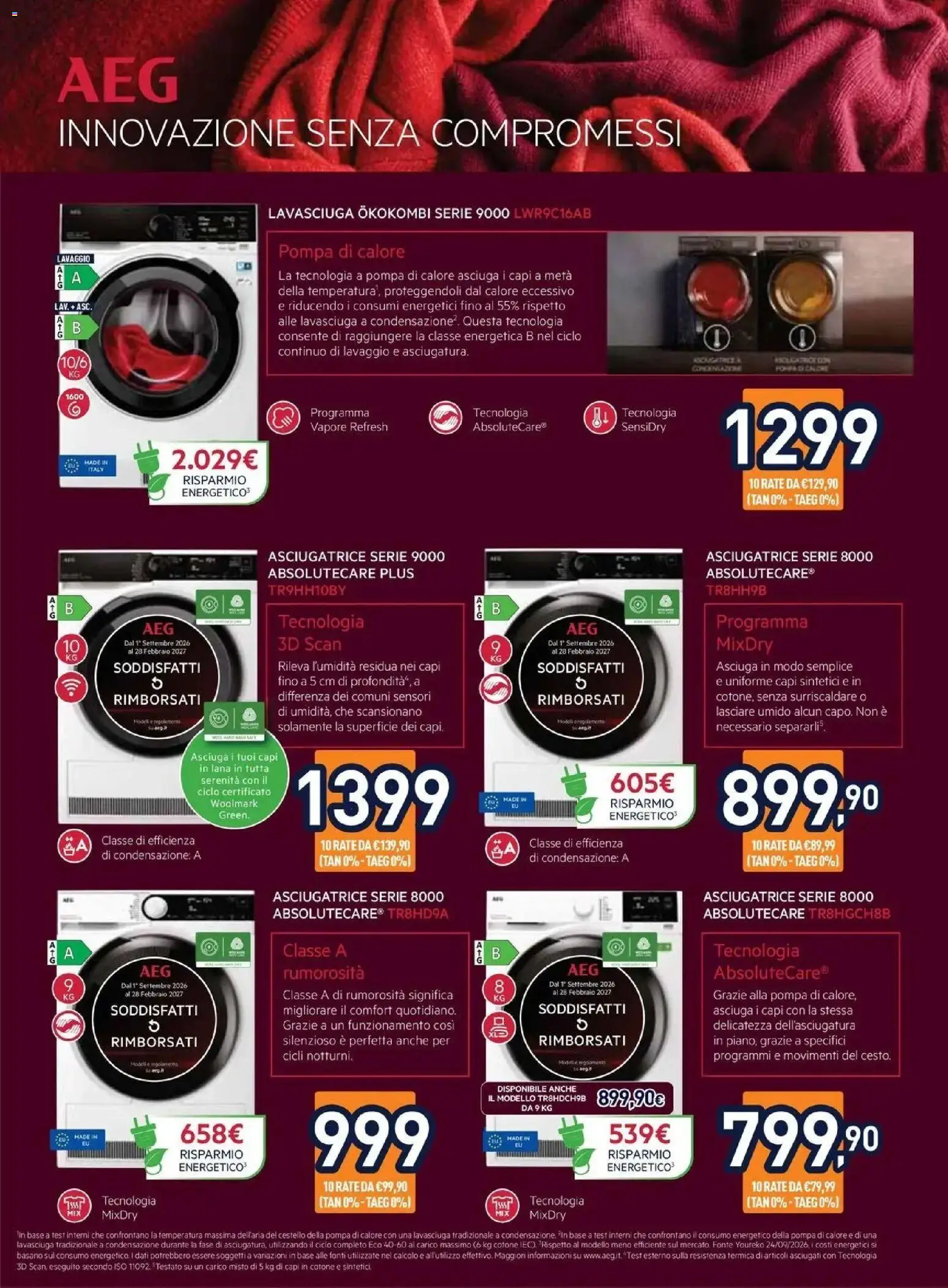 Nuovo Unieuro volantino Speciale Asciugatura da Unieuro! dal 16/10/2026 > offerte anteprima 🛍️ | Pagina: 3 | Prodotti: Lavasciuga, Asciugatrice