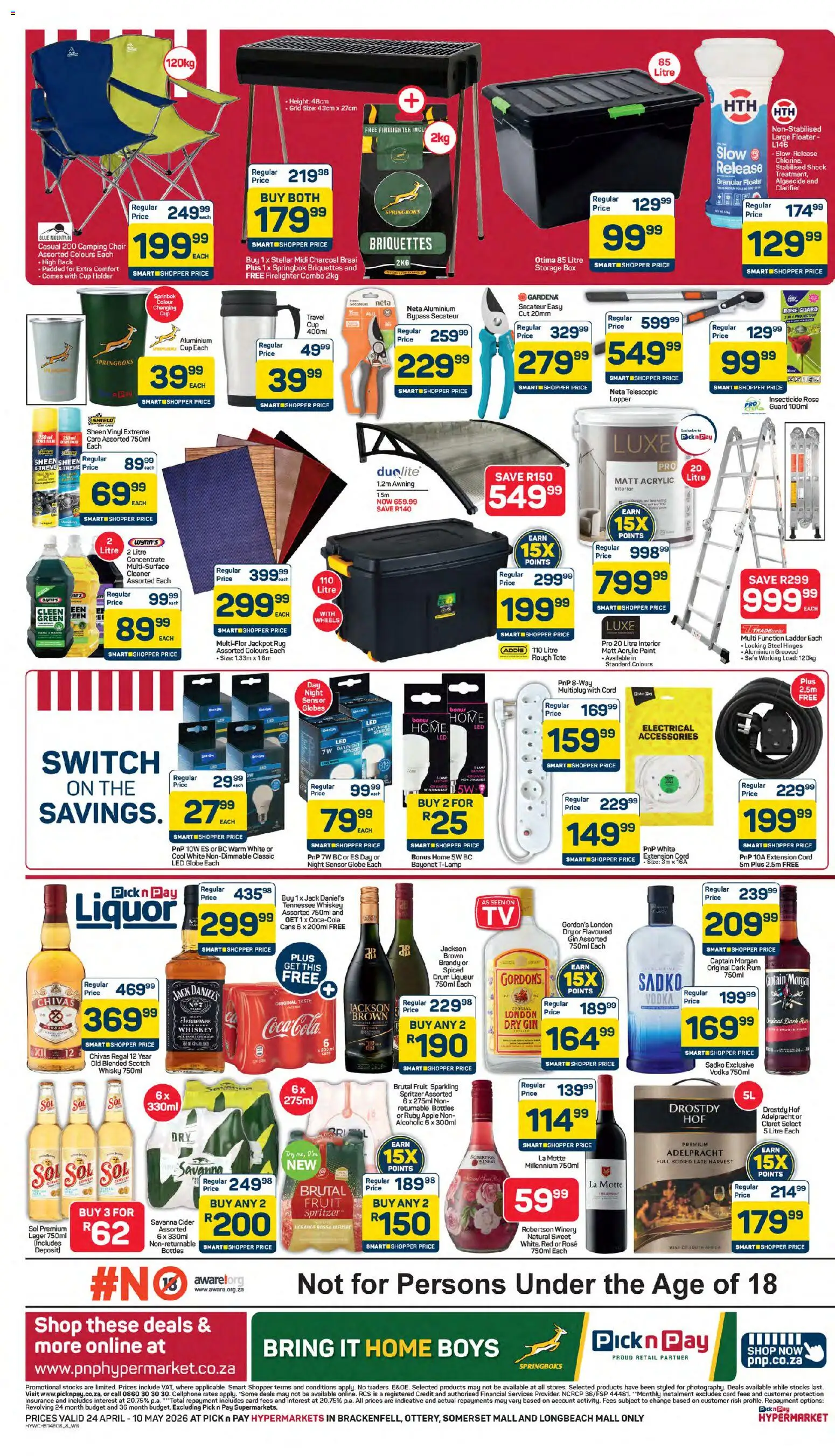 New Pick n Pay catalogue – valid from 24.04.2026 | Page: 8 | Products: Rug, Box, Cider, Fruit