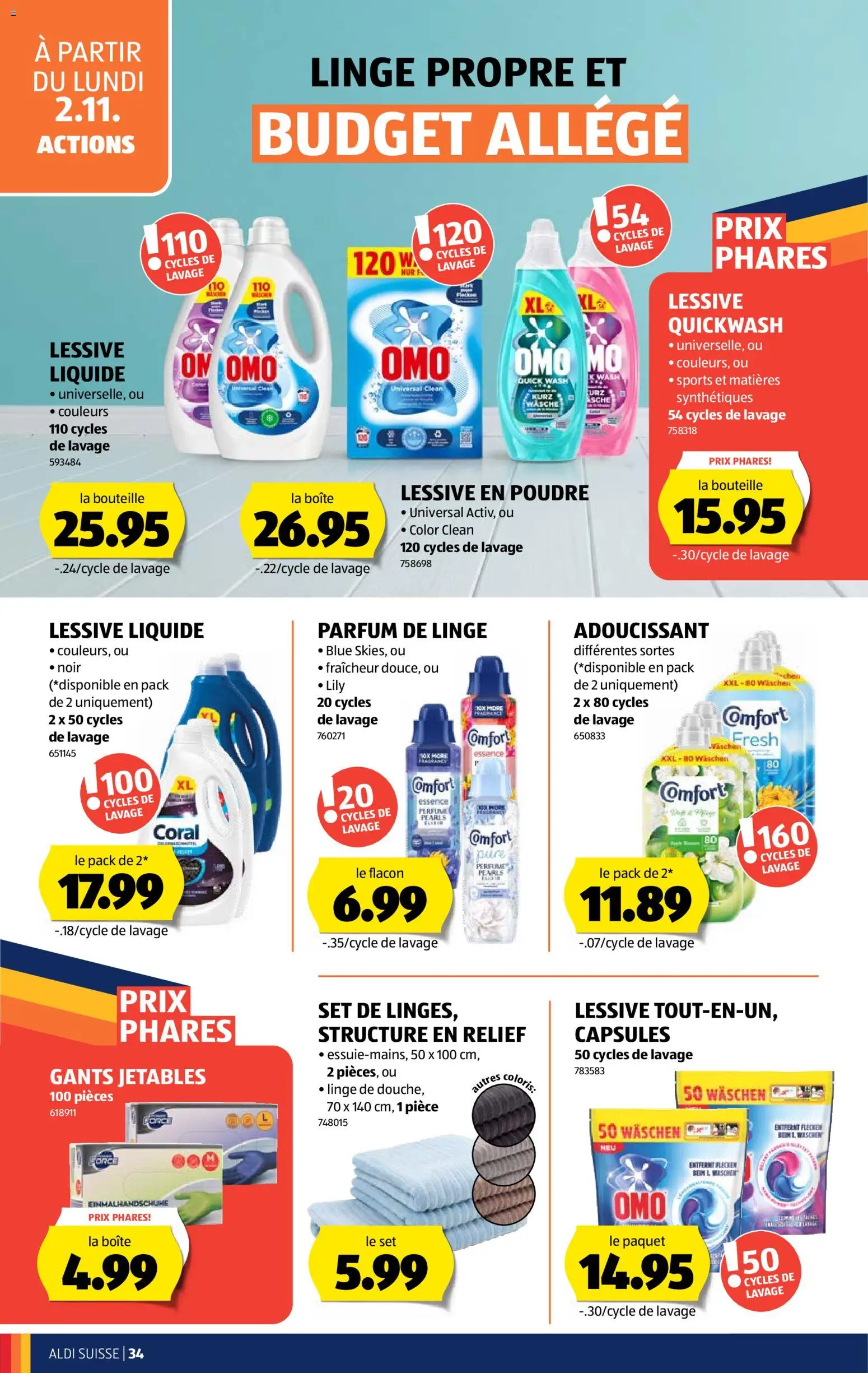 Aldi aktionen FR – gültig ab 29.10.2026 | Seite: 34 | Produkte: Parfüm, Conditioner