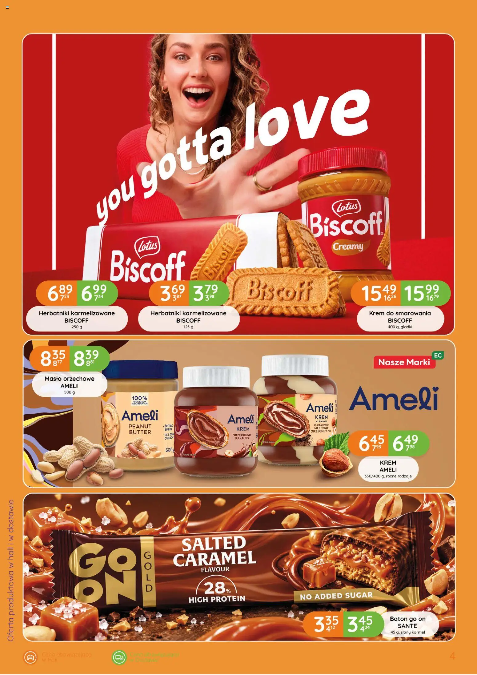 Eurocash gazetka - Katalog Studencka Przerwa na Kawę od 08.10.2026 | Strona: 4 | Produkty: High Protein, Herbatniki, Baton, Krem