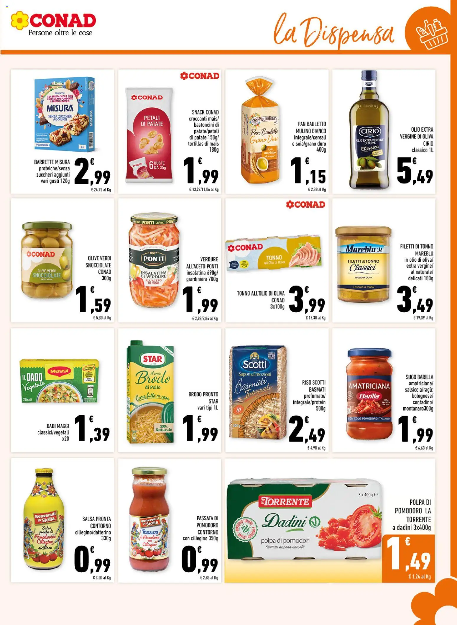 Volantino Conad del 06.05.2026 | Pagina: 13 | Prodotti: Pollo, Verdure, Olio, Passata di pomodoro