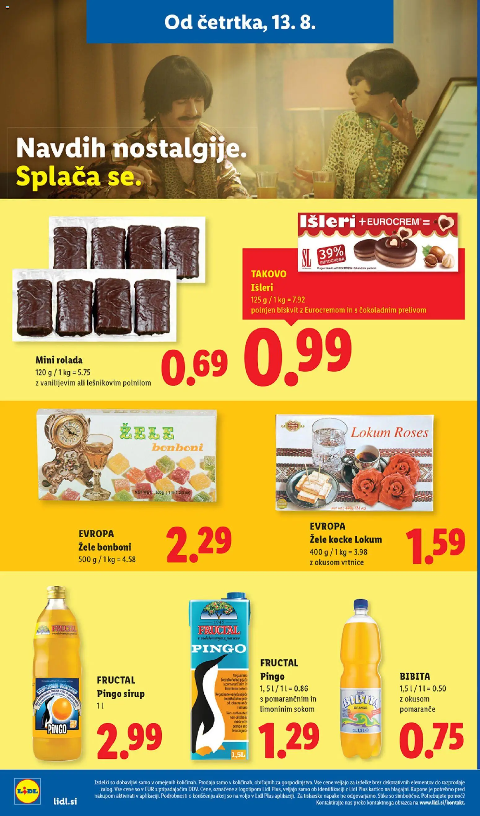 Novi Lidl katalog ponudbe – veljaven od 13.08.2026 | Stran: 16 | Izdelki: Bonboni, Sirup, Rolada, Pomarance