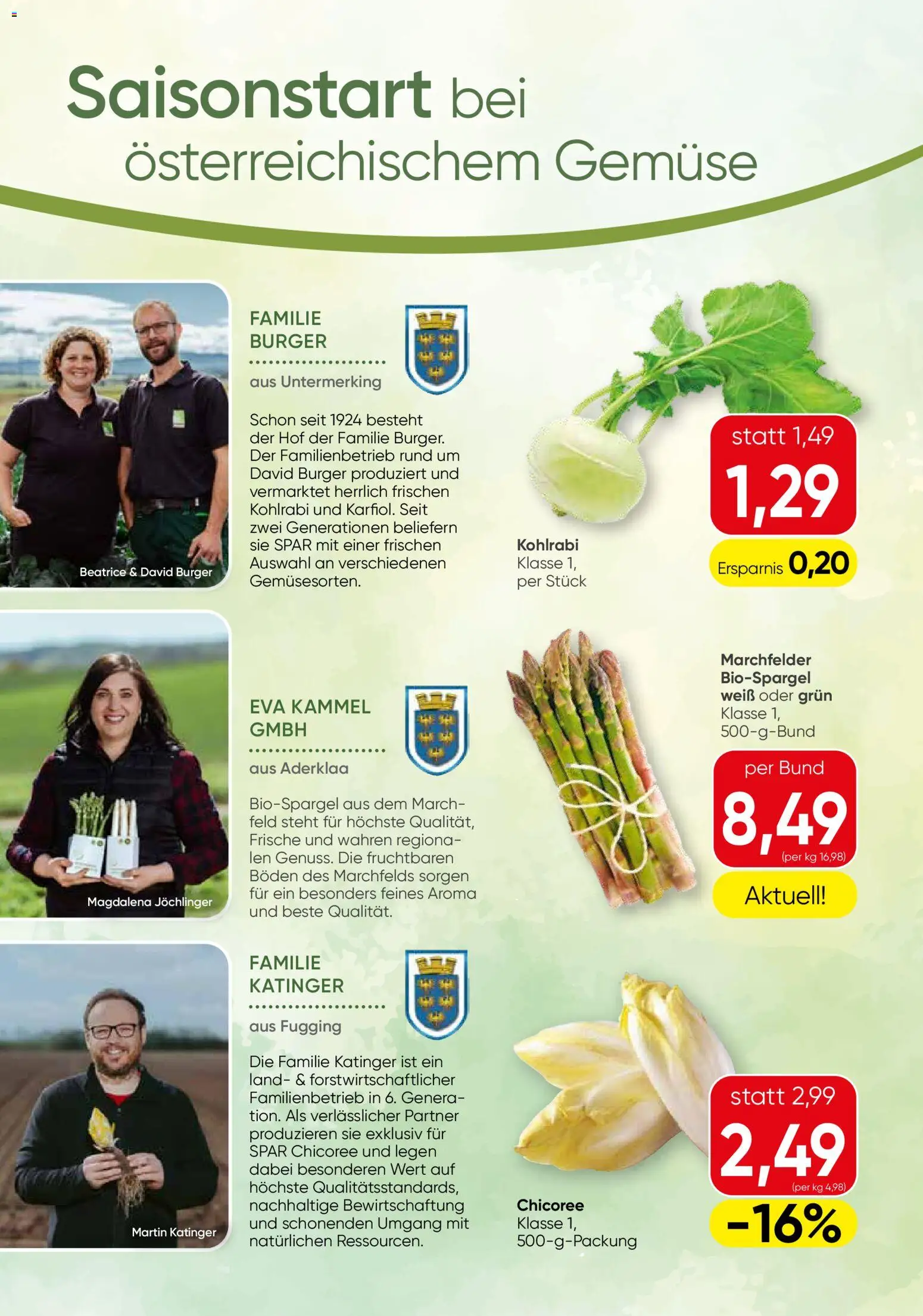 SPAR Gourmet Regionaler Genuss gültig ab 21.05.2026 | Seite: 2 | Produkte: Gemüse