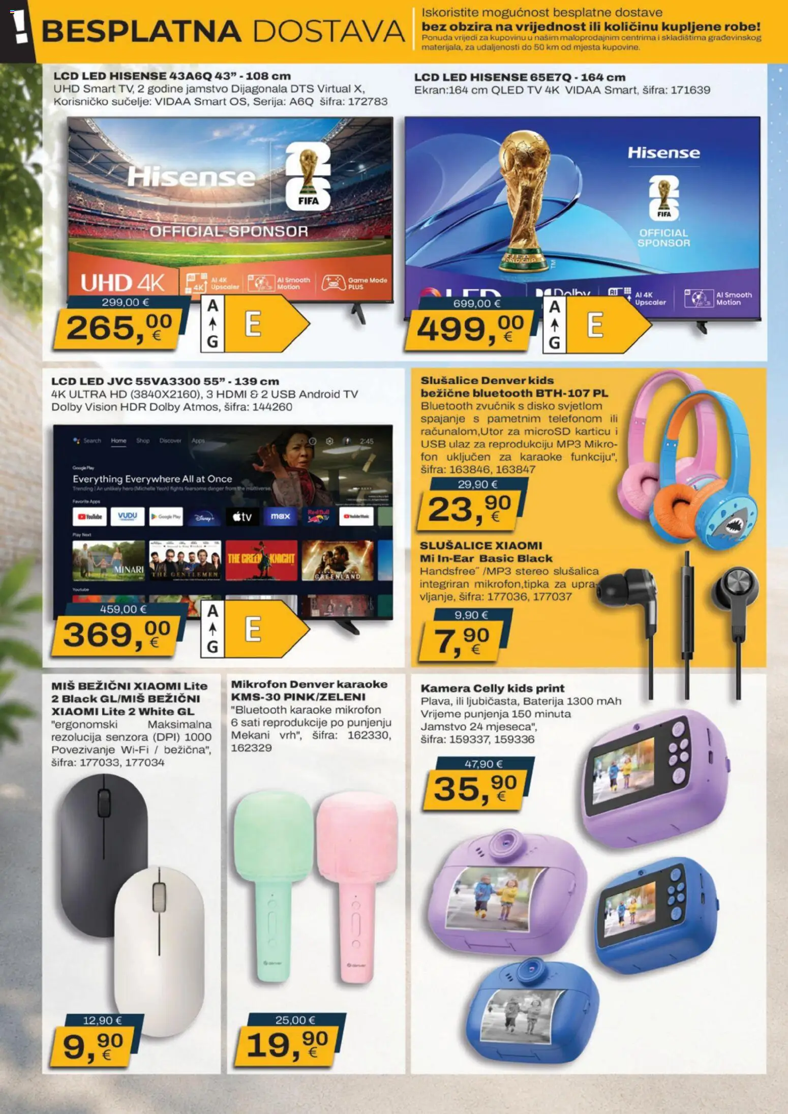 Vinkoprom katalog | vrijedi od 06.08.2026 | Stranica: 2 | Proizvodi: Bluetooth zvučnik, Karaoke mikrofon, Tv, Mikrofon