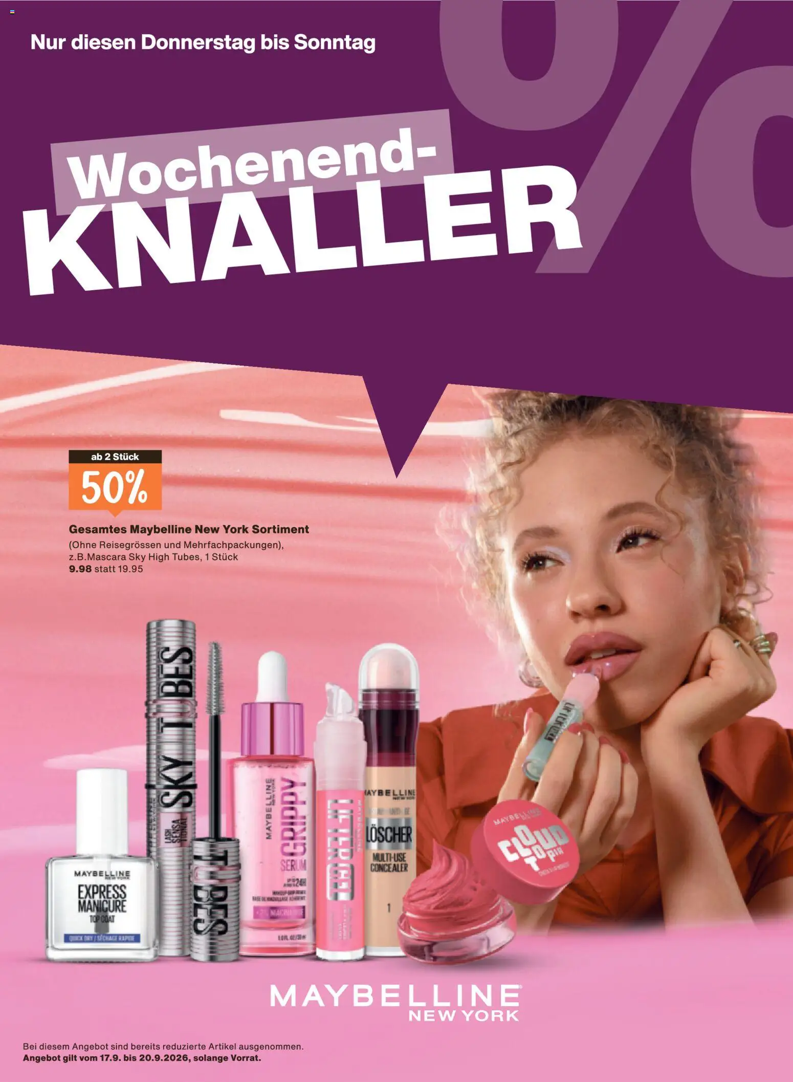 Migros aktionen Magazin – gültig ab 16.09.2026 | Seite: 54 | Produkte: Serum, Concealer, Top, Mascara