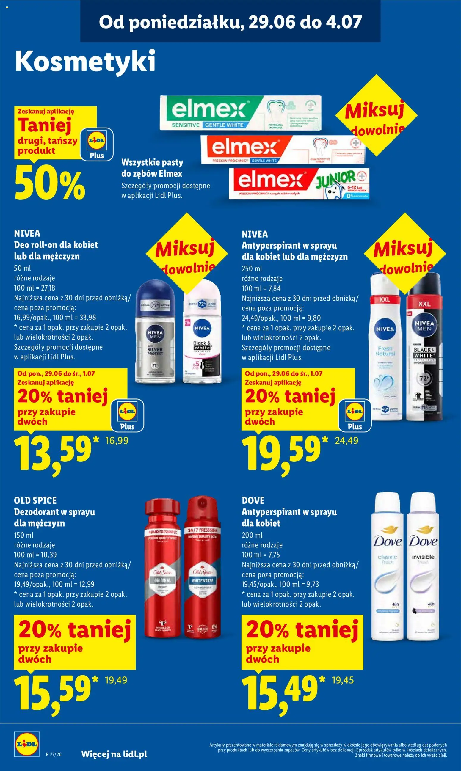 Lidl Polsko leták od 29.06.2026 | Strana: 78 | Produkty: Elmex, Nivea, Old Spice, Dove
