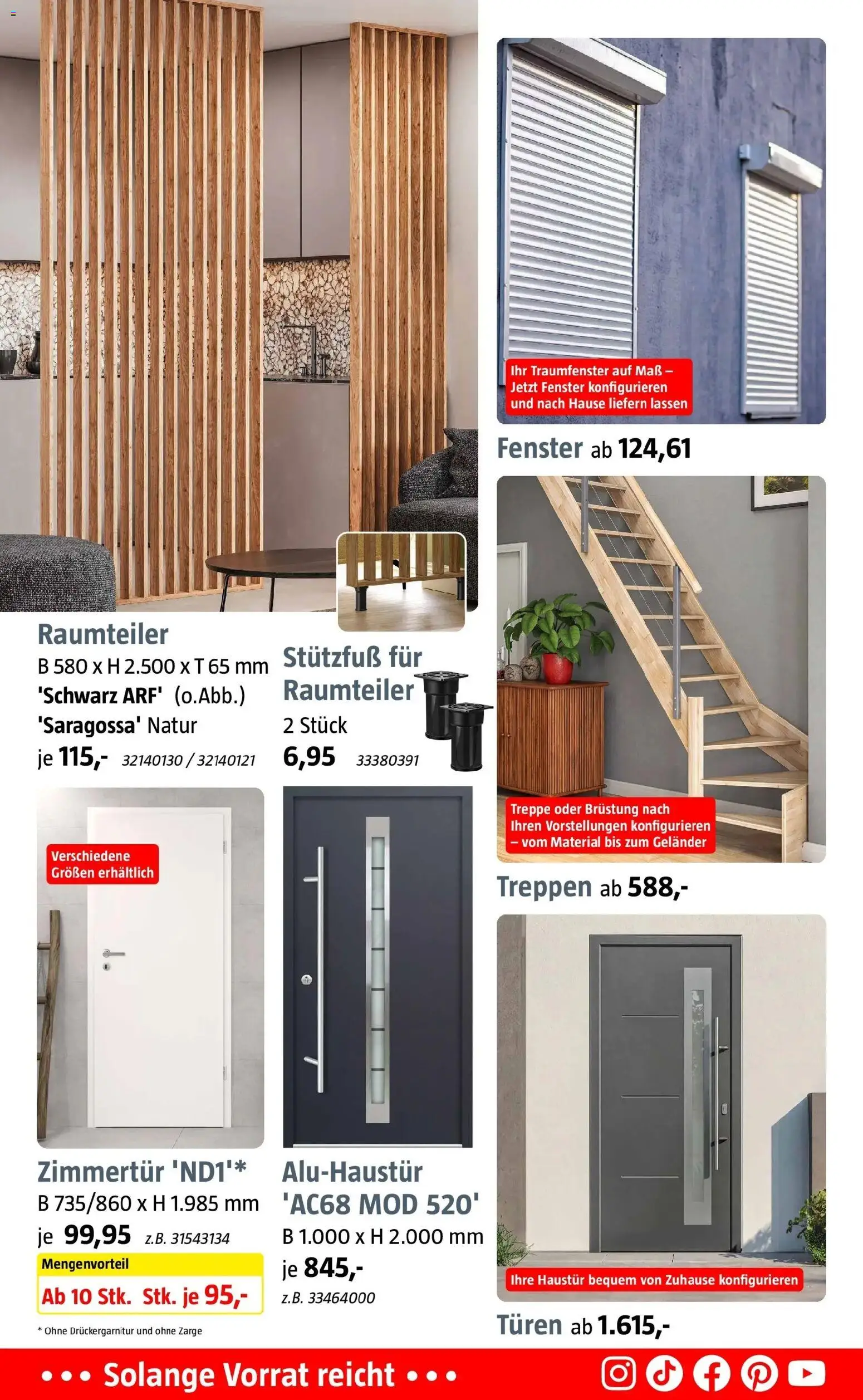 Bauhaus - BAUHAUS: Aktuelle Angebote (ab 17.10.2026) zum Blättern | Seite: 12 | Produkte: Raumteiler