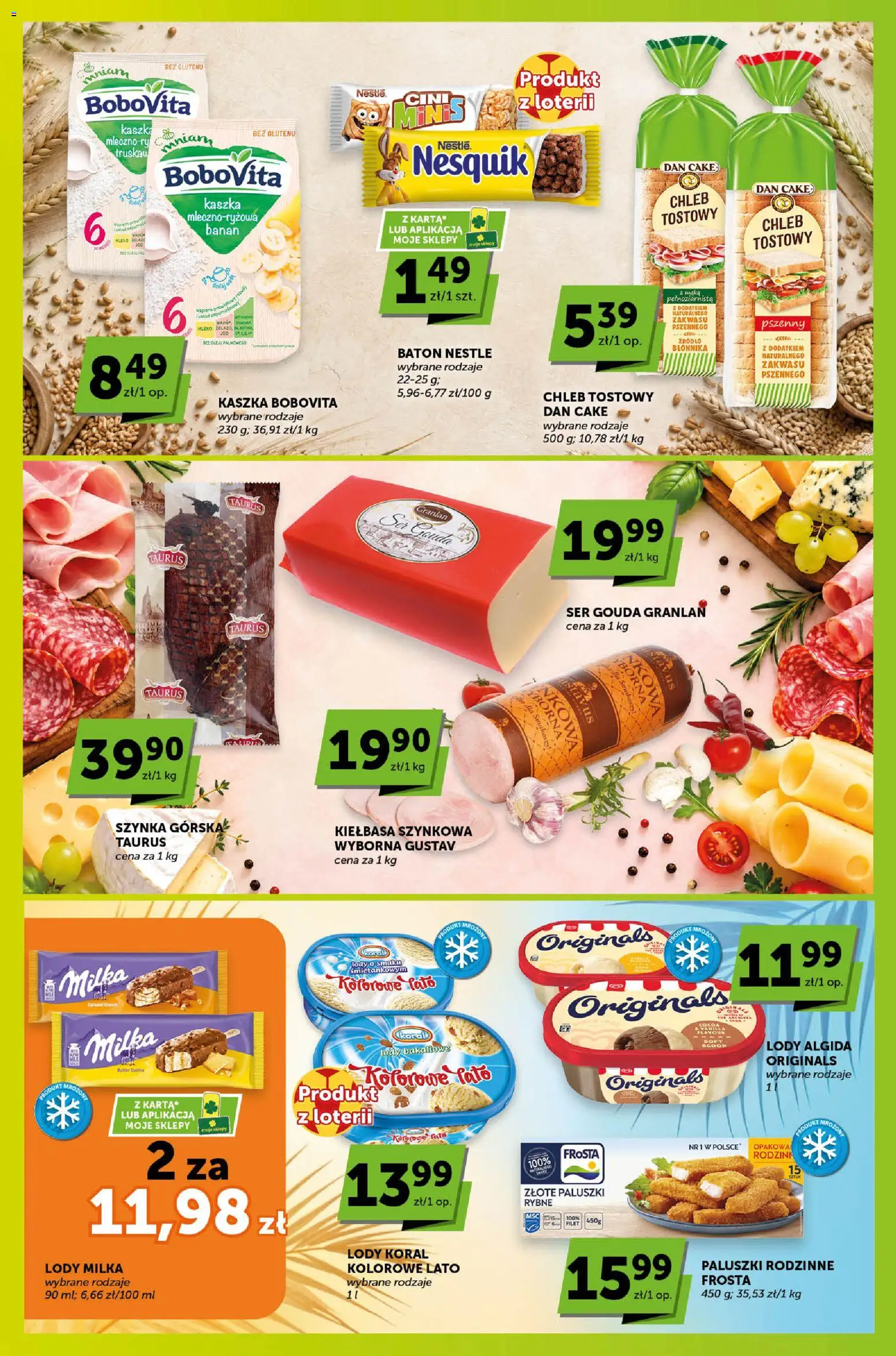 ABC gazetka - Sprawdź, co więcej od 11.06.2026 | Strona: 3 | Produkty: Karta, Szynka, Paluszki rybne, Mleko