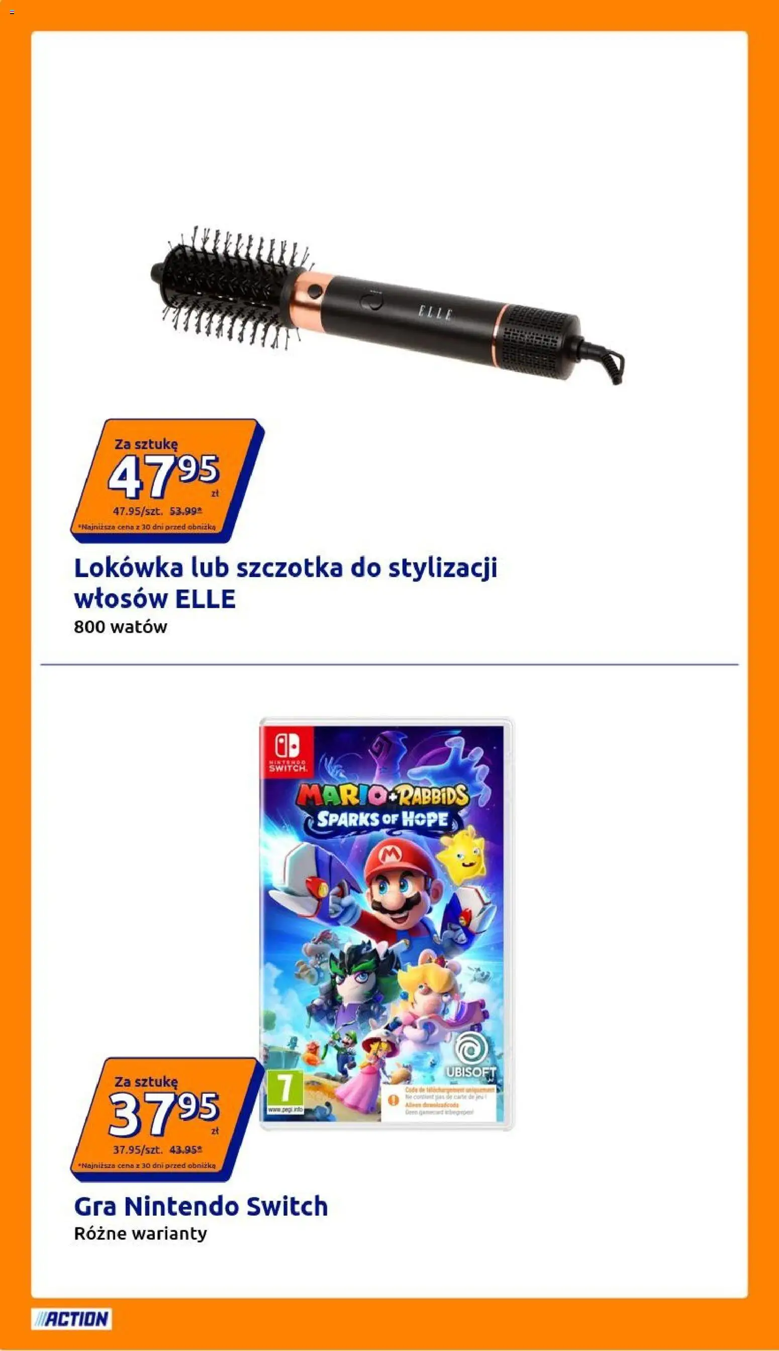 Action gazetka od 08.07.2026 | Strona: 4 | Produkty: Gra, Lokówka, Szczotka