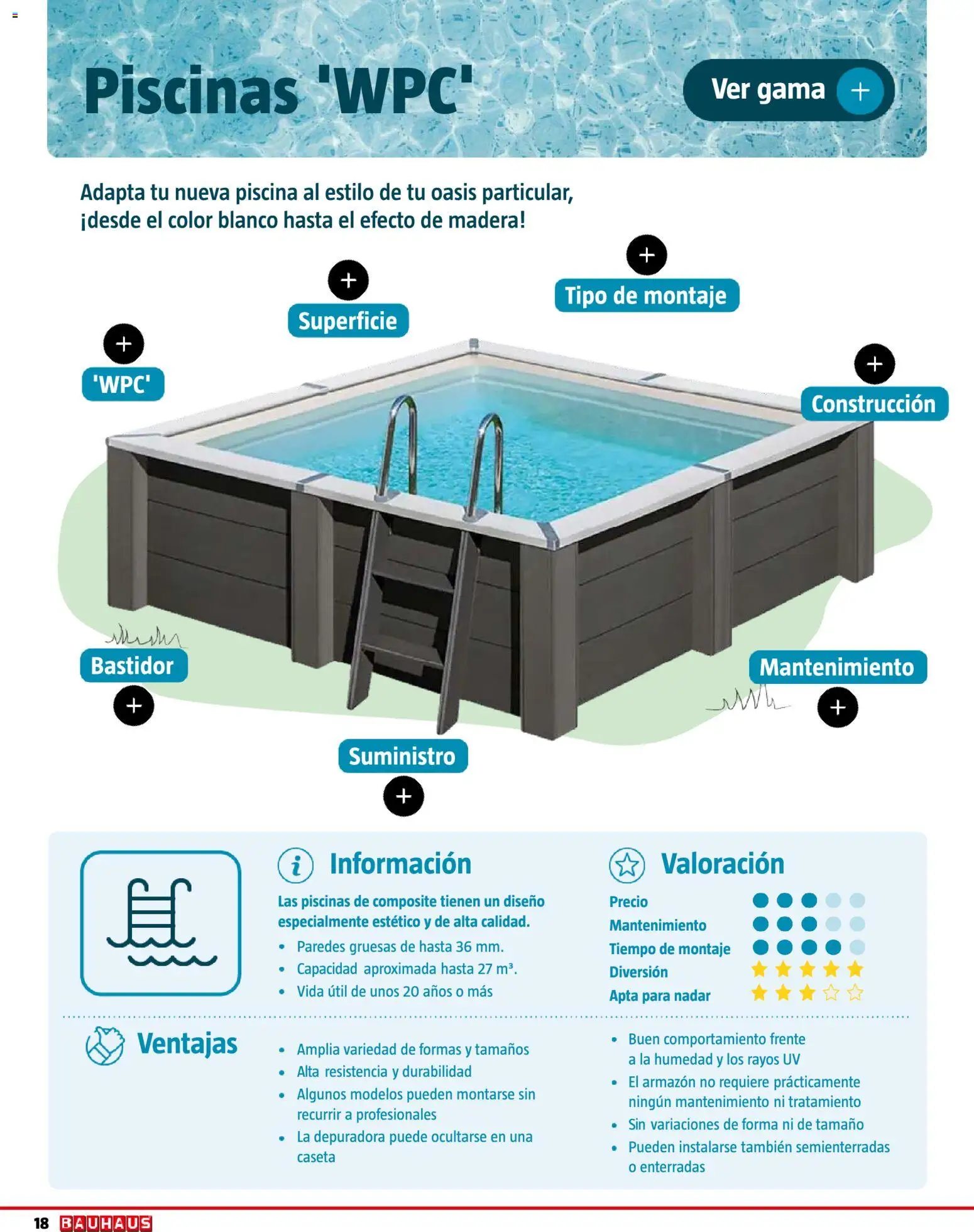 Bauhaus Piscinas 2026 │ válido desde el 01.06.2026 | Página: 18