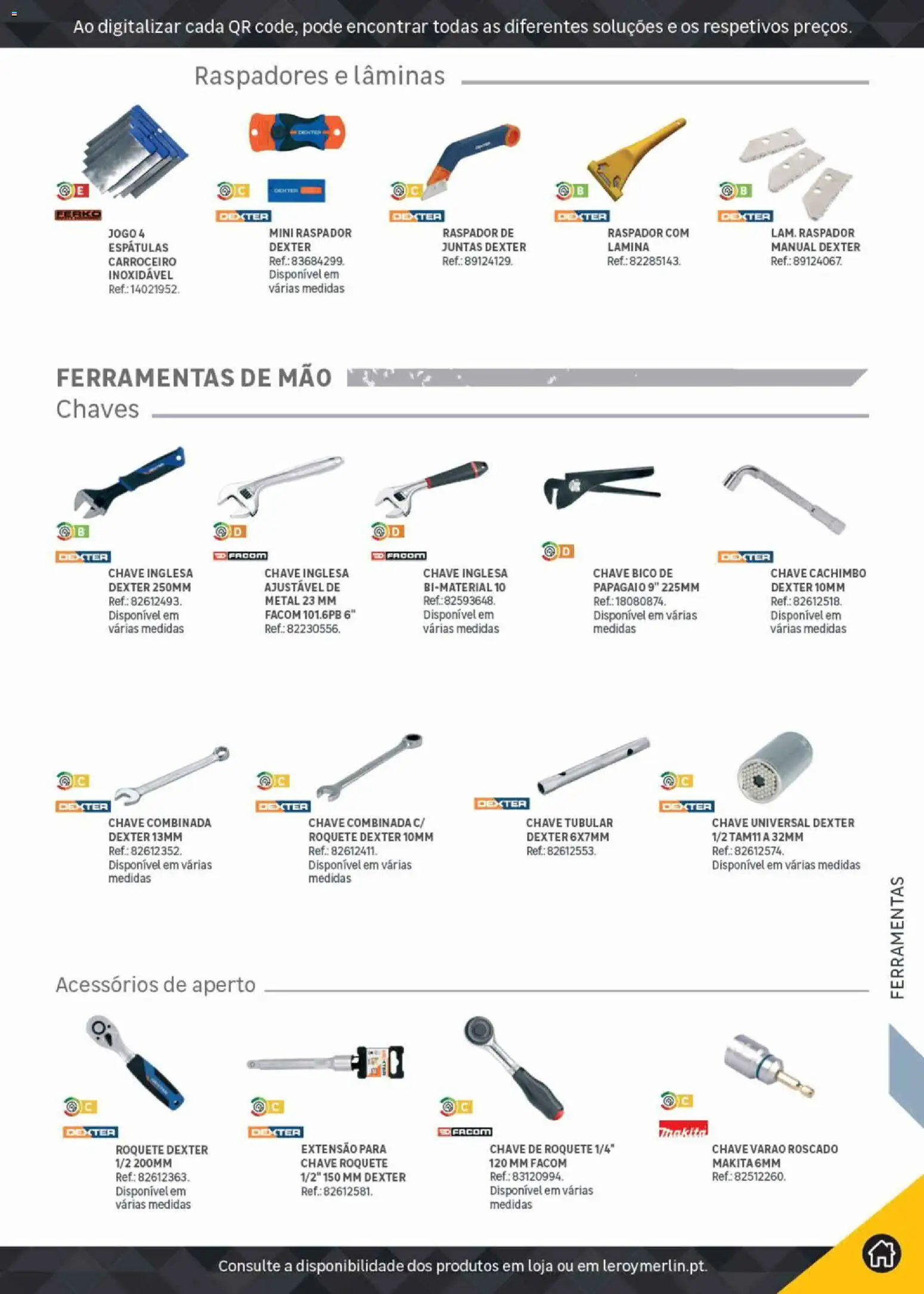 Leroy Merlin Catálogo Pro │ válido de 09/06/2026 | Página: 345 | Produtos: Ferramentas de mão, Papagaio, Ferramentas, Chave inglesa