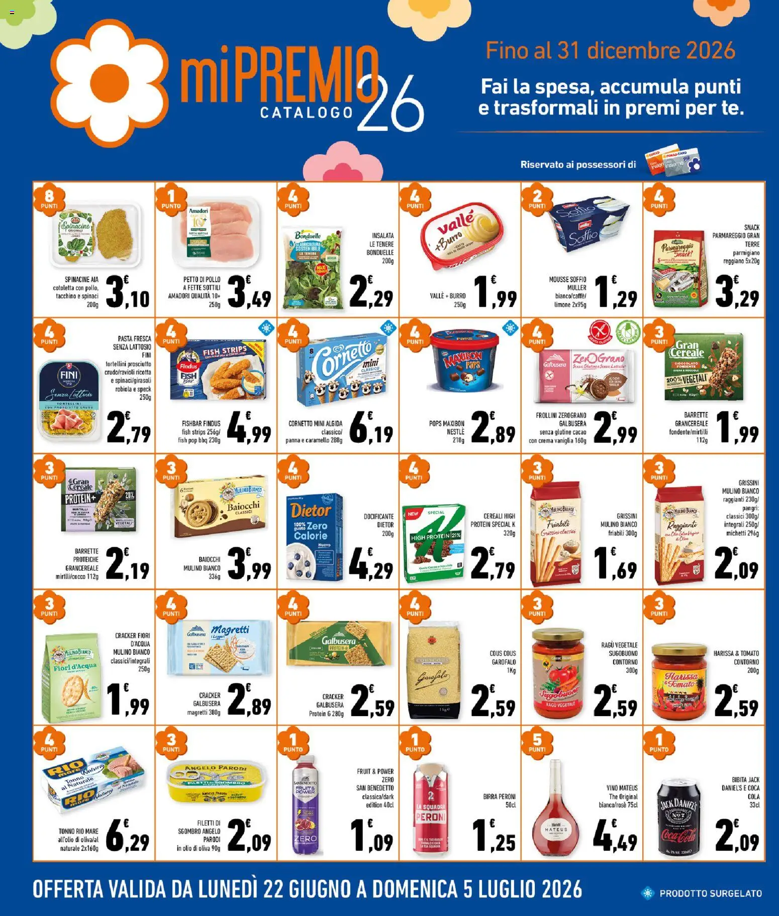 Volantino Conad del 24/06/2026 | Pagina: 6 | Prodotti: Tacchino, Pasta, Mirtilli, Robiola