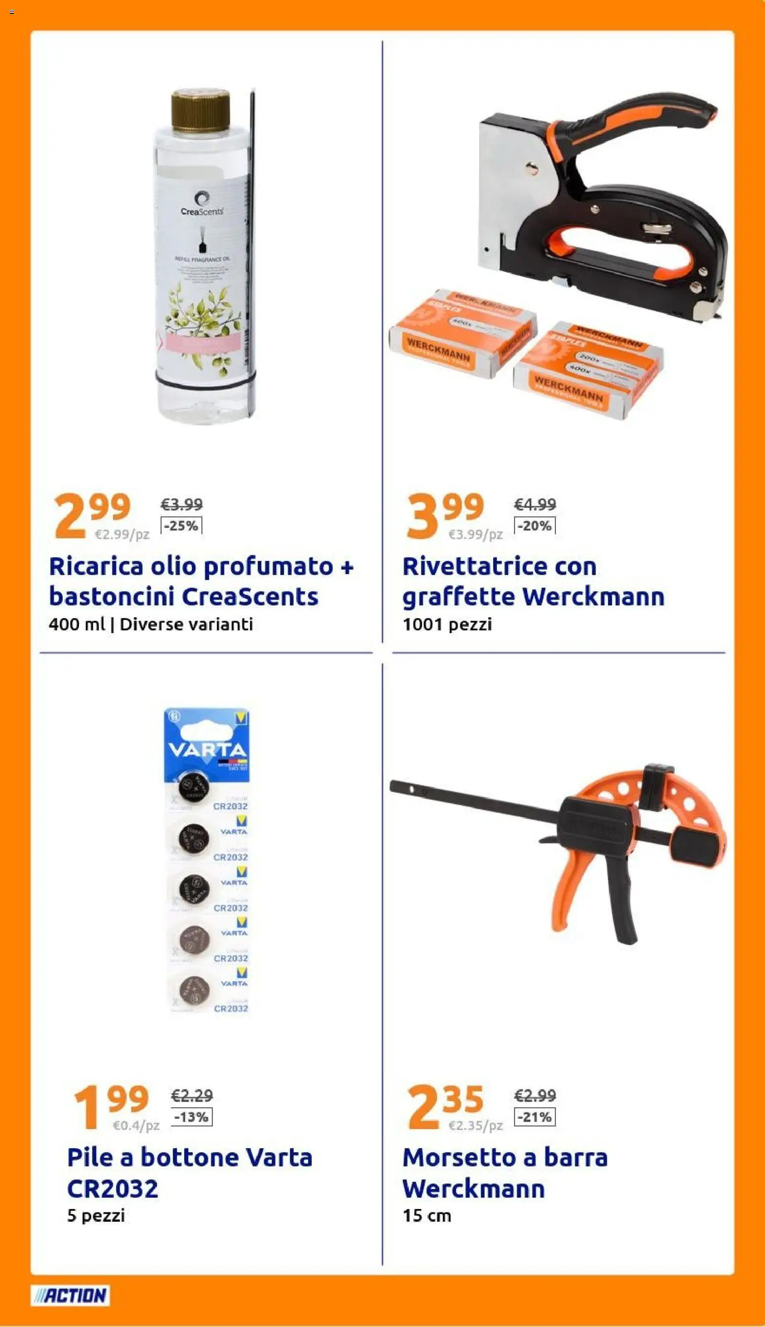 Volantino Action del 05/08/2026 | Pagina: 29 | Prodotti: Pile, Olio