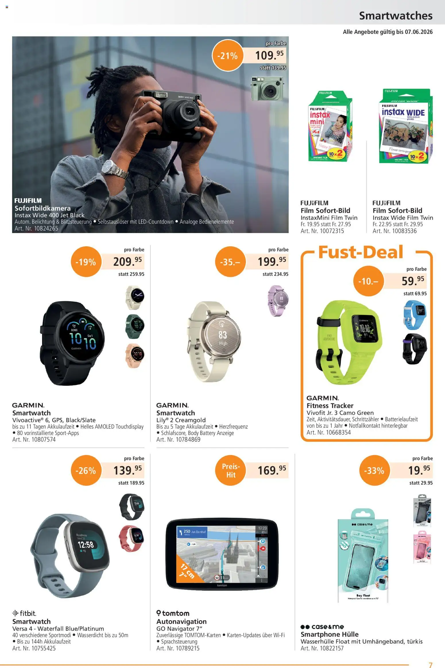 Fust aktionen – gültig ab 26.05.2026 | Seite: 7 | Produkte: Smartphone, Hülle, Smartwatch