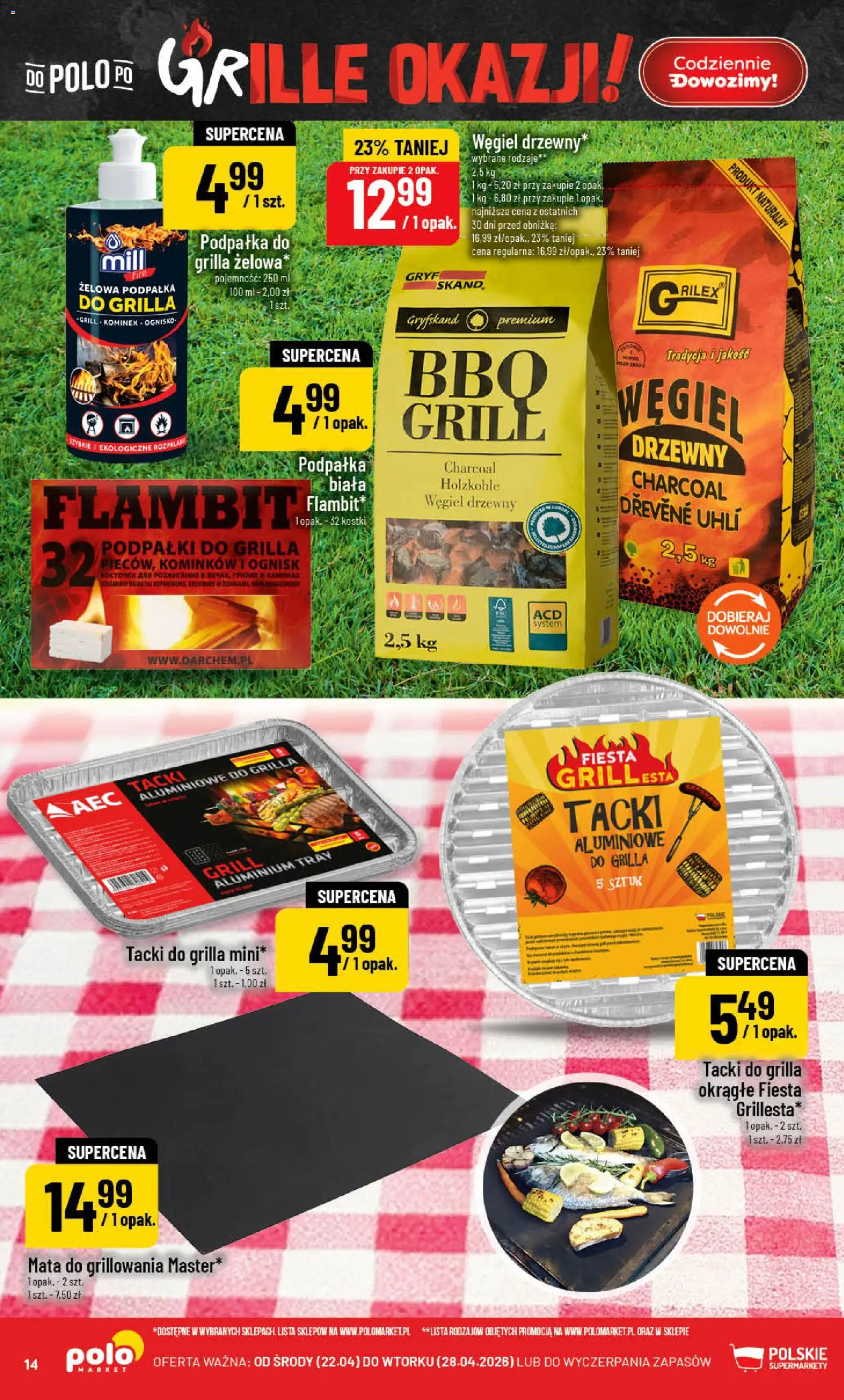 POLOmarket gazetka od 22.04.2026 | Strona: 14 | Produkty: Grill
