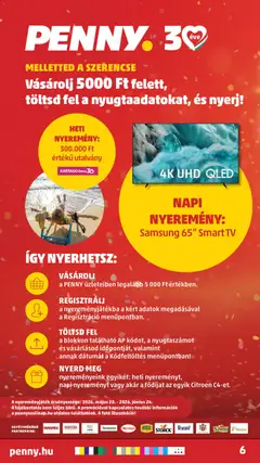 Samsung 65" Smart TV, Napi nyeremény: Samsung 65" Smart TV - amely érvényes a következő dátumtól: 28.05.2026 | Oldal: 8 | Termékek: Heineken, TV, Smart tv, Samsung